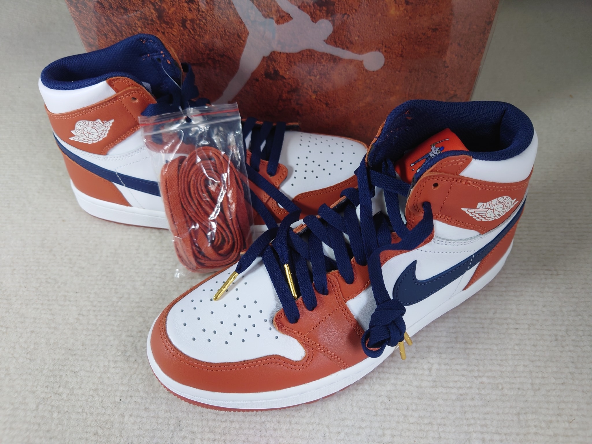 Eastside Golf × Nike Air Jordan 1 High Golf "Burnt Sunrise/Midnight Navy"