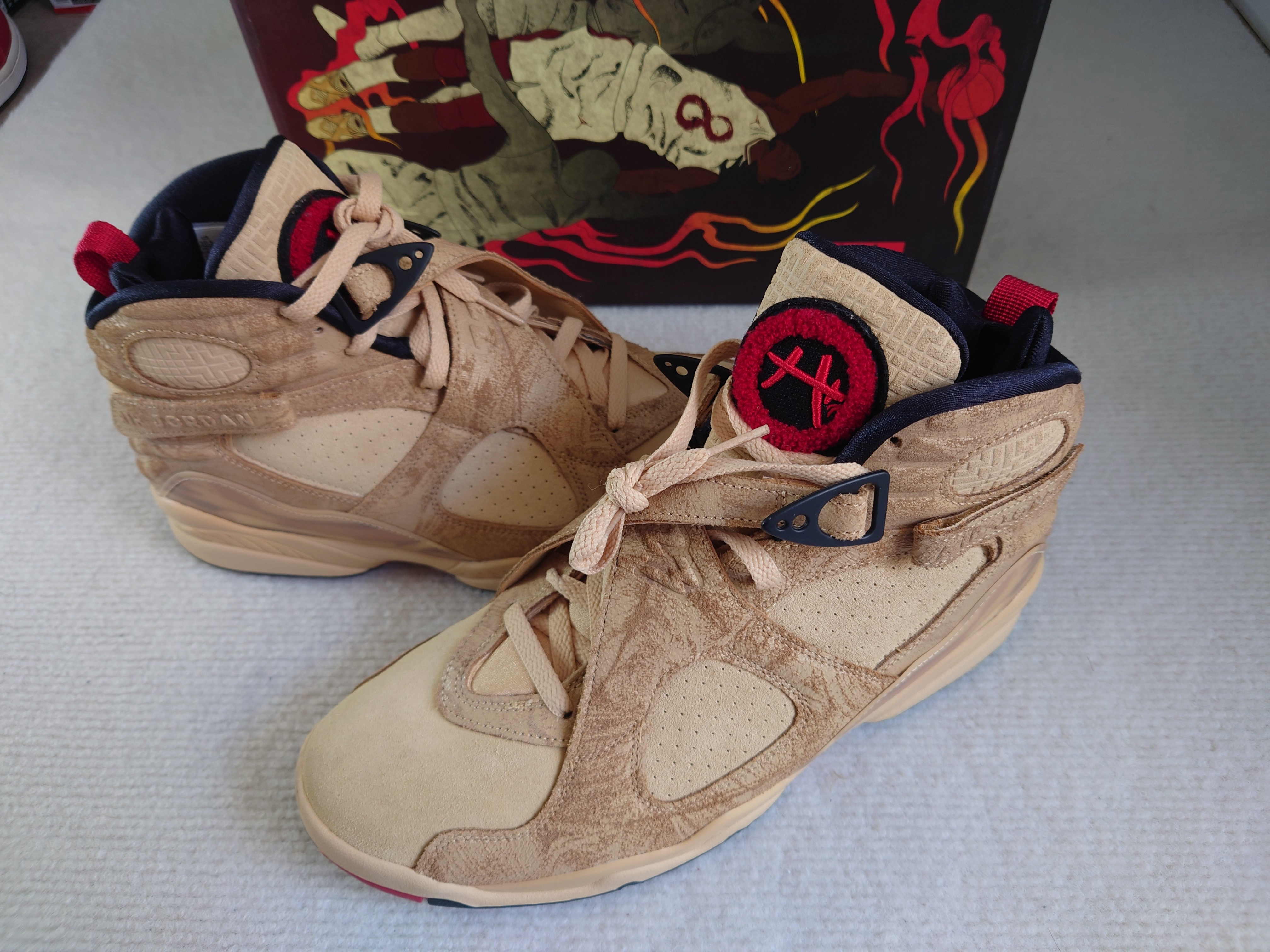Rui Hachimura × Nike Air Jordan 8 SE "Twine/Gym Red"
