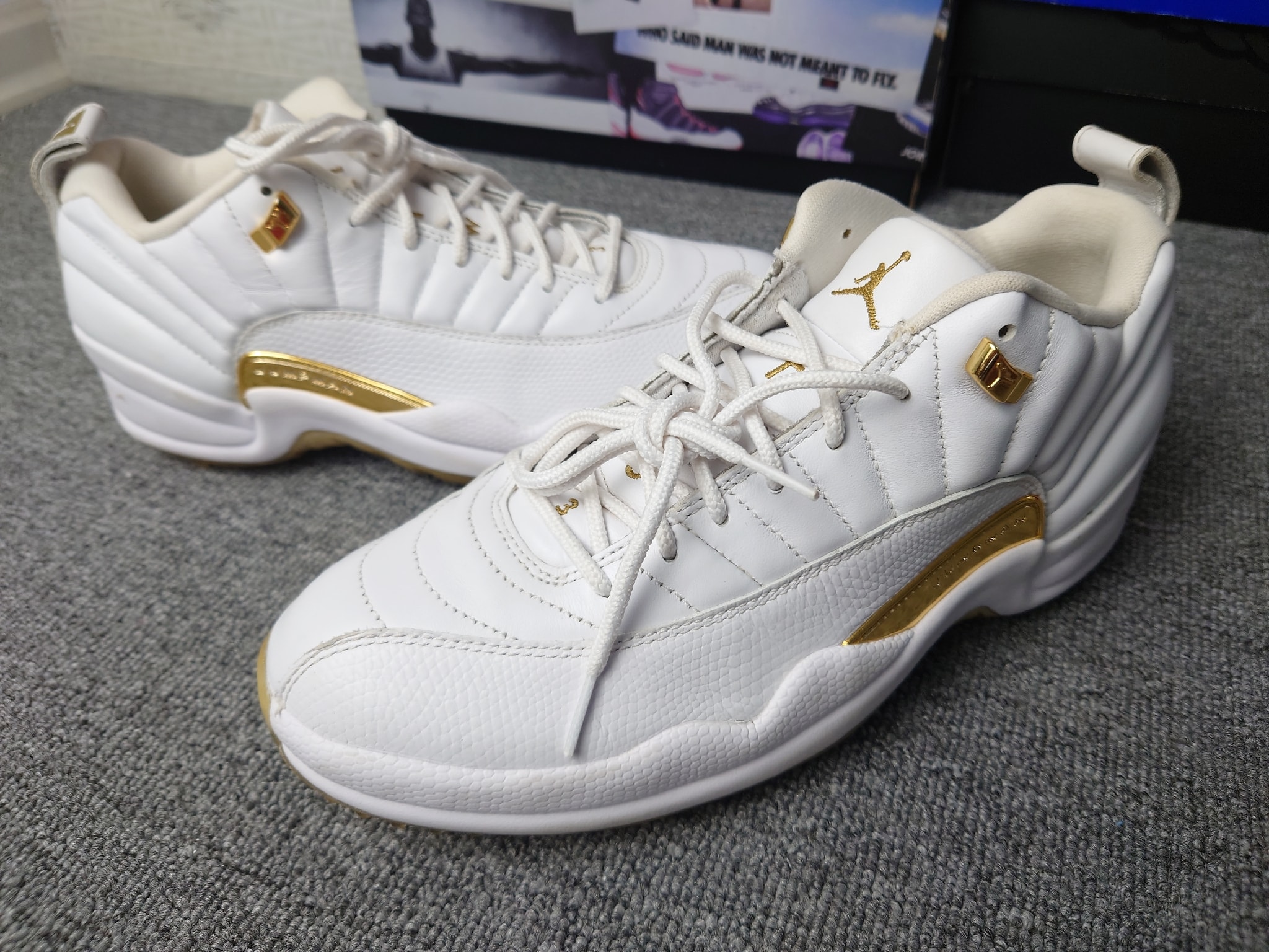 Nike Air Jordan 12 Low Golf "Metallic Gold"