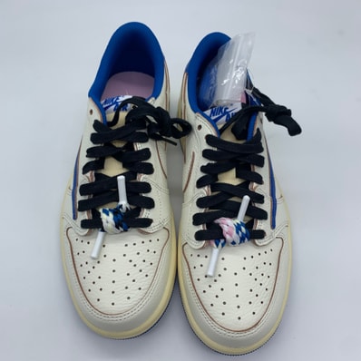 Travis Scott × fragment design × Nike Air Jordan 1 Low OG "Sail/Military Blue"