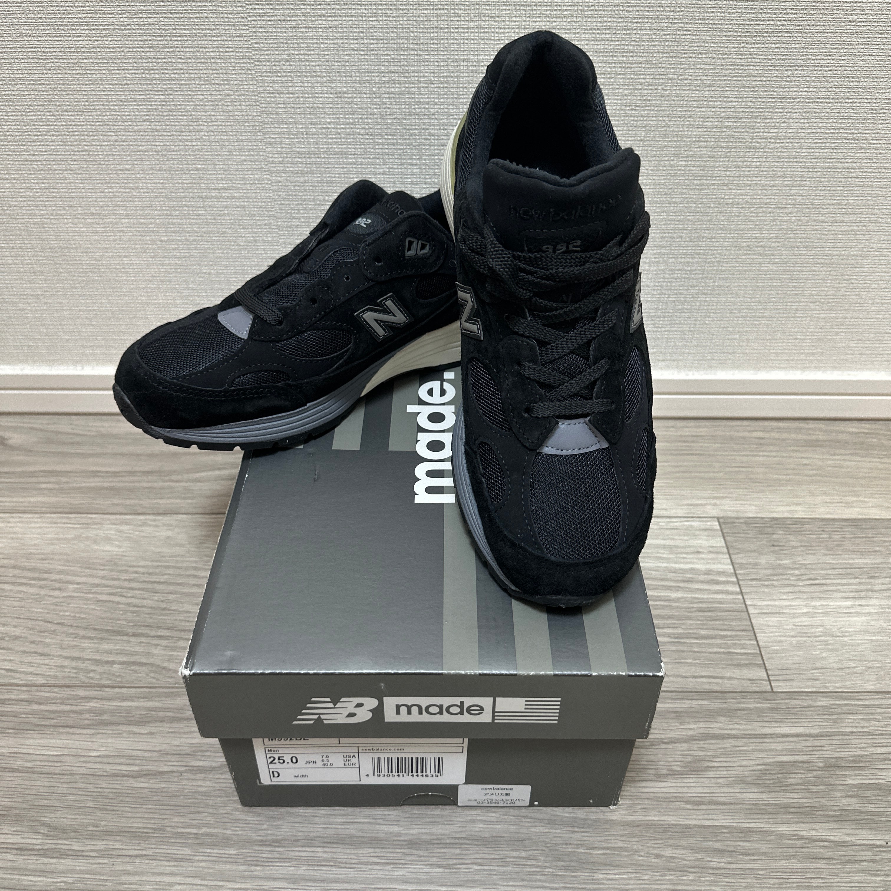 New Balance 992 Made in USA "Black"