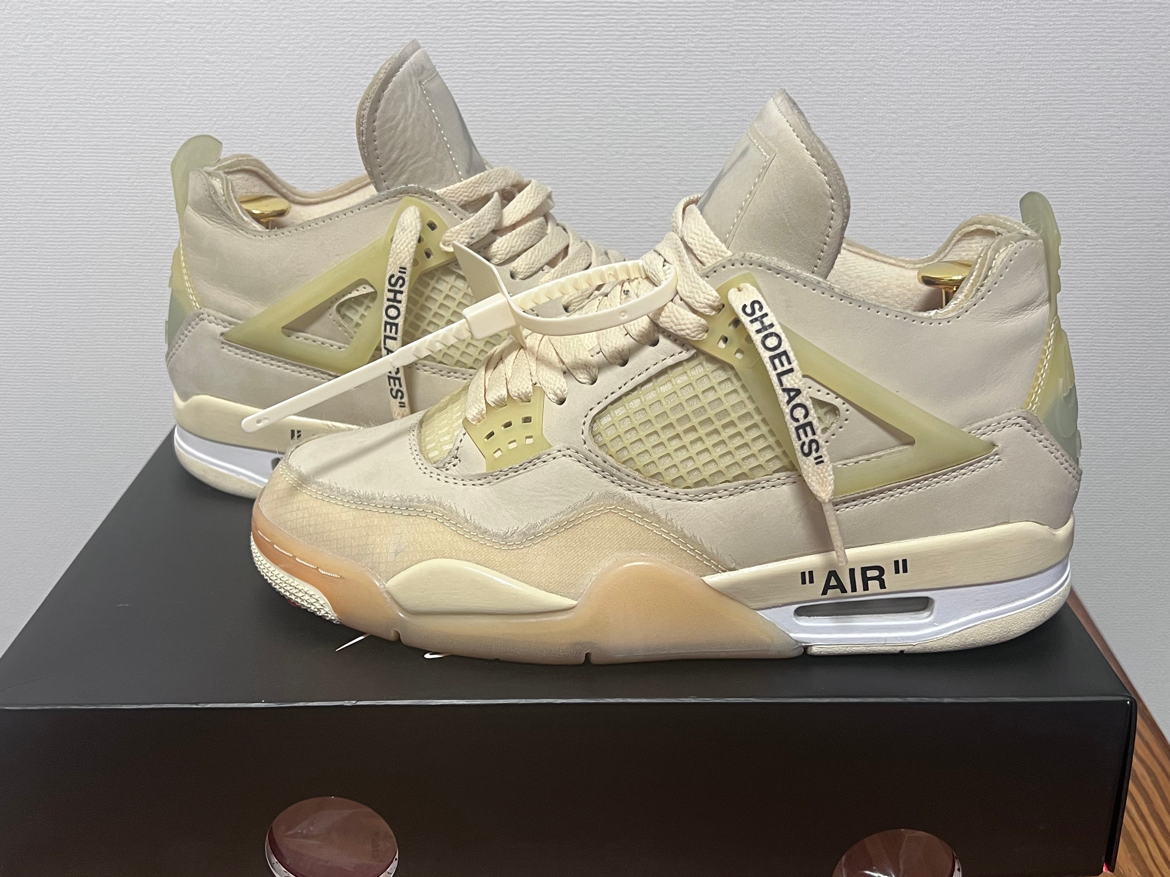 Off-White × Nike Women's Air Jordan 4 SP "Sail"