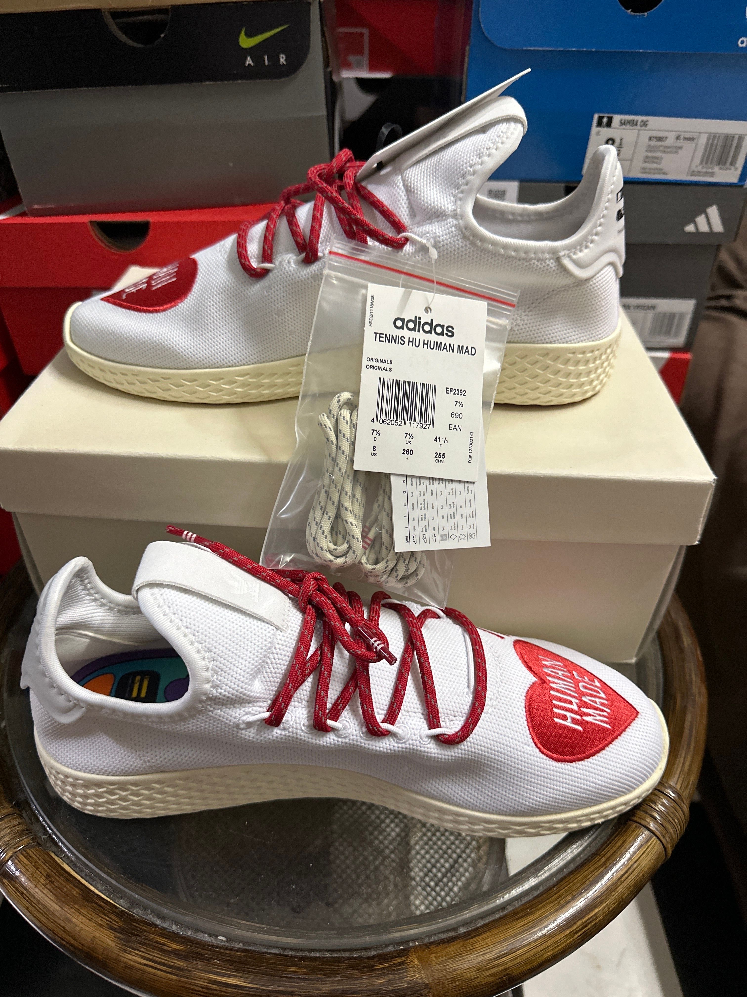 HUMAN MADE × adidas Tennis Hu Love Pack "Cloud White/Scarlet/Core Black"