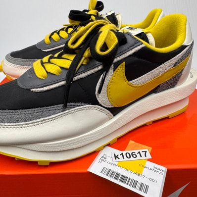 UNDERCOVER × sacai × Nike LD Waffle "Black/Sail-Dark Grey-Bright Citron"
