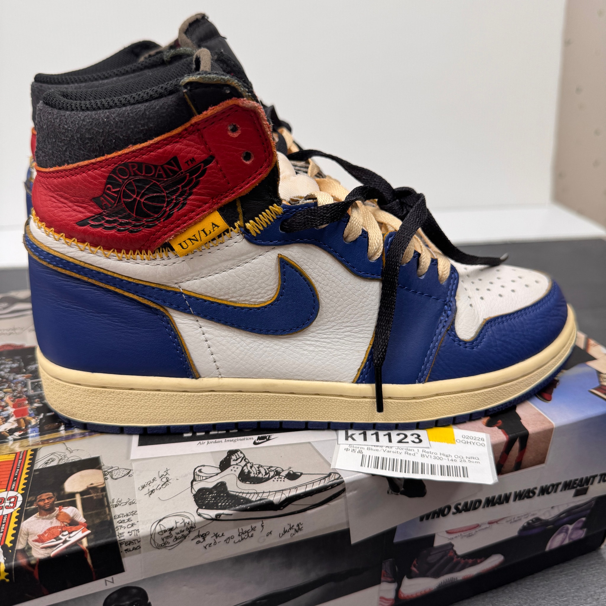 UNION × Nike Air Jordan 1 Retro High OG NRG "Storm Blue/Varsity Red"