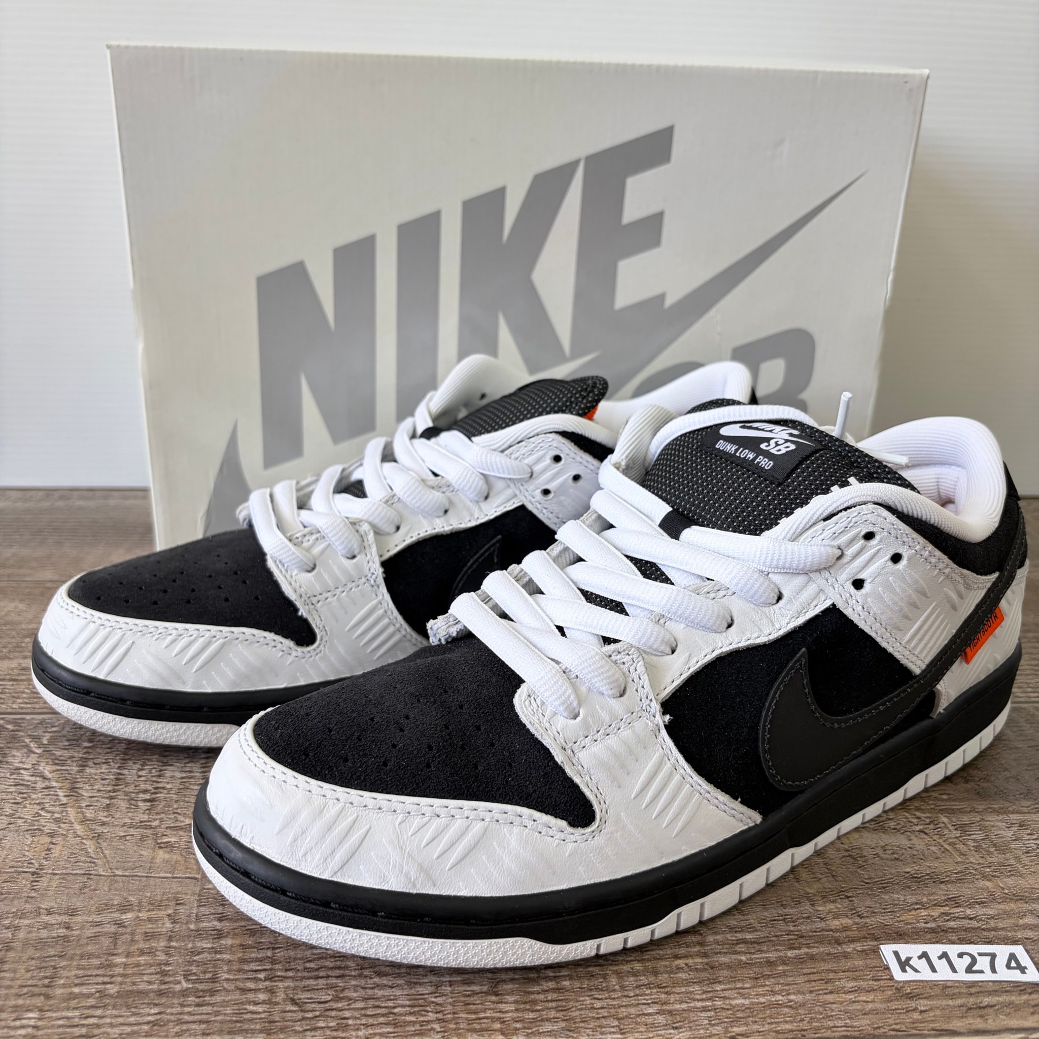 TIGHTBOOTH × Nike SB Dunk Low Pro QS "Black and White"