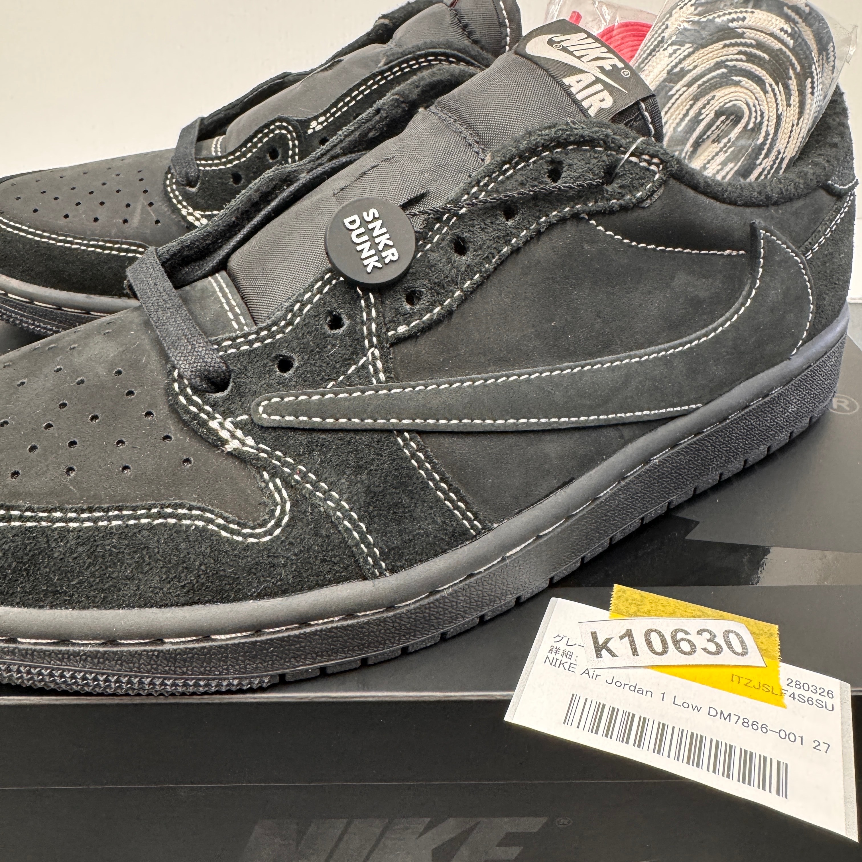Travis Scott × Nike Air Jordan 1 Low OG SP "Black Phantom"