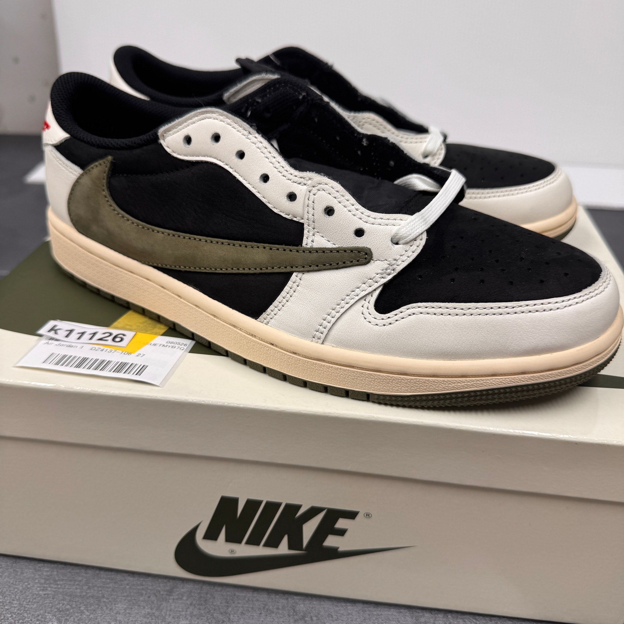 Travis Scott × Nike Women's Air Jordan 1 Low OG "Medium Olive"