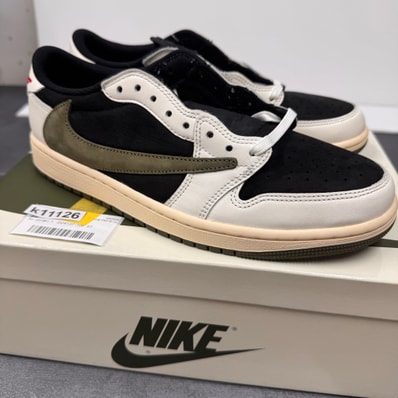Travis Scott × Nike Women's Air Jordan 1 Low OG "Medium Olive"