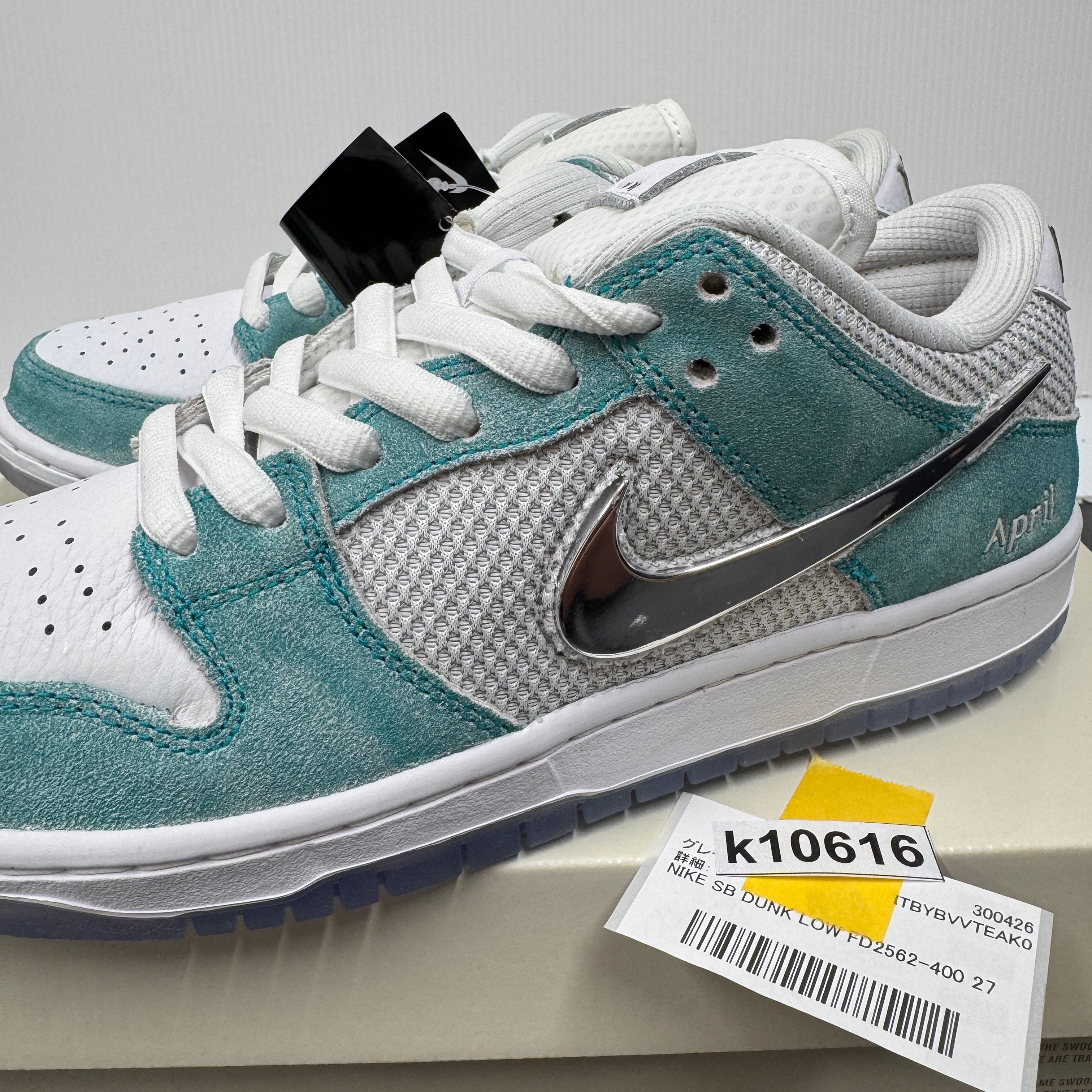 APRIL SKATEBOARDS × Nike SB Dunk Low Pro QS "White and Multi-Color"