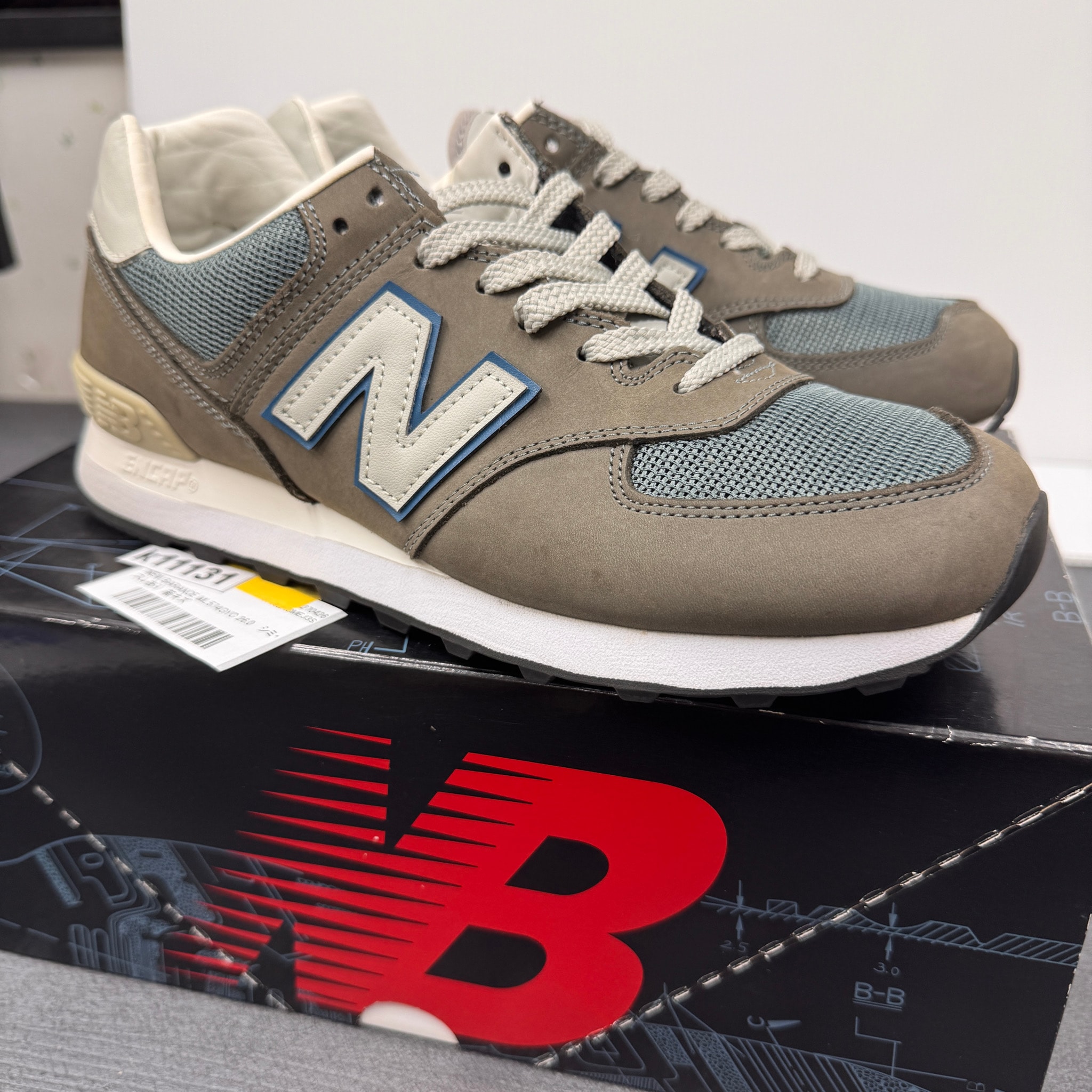 New Balance 574 "Grey Day/Steel Blue"