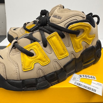 AMBUSH × Nike Air More Uptempo Low "Vivid Sulfur and Limestone"