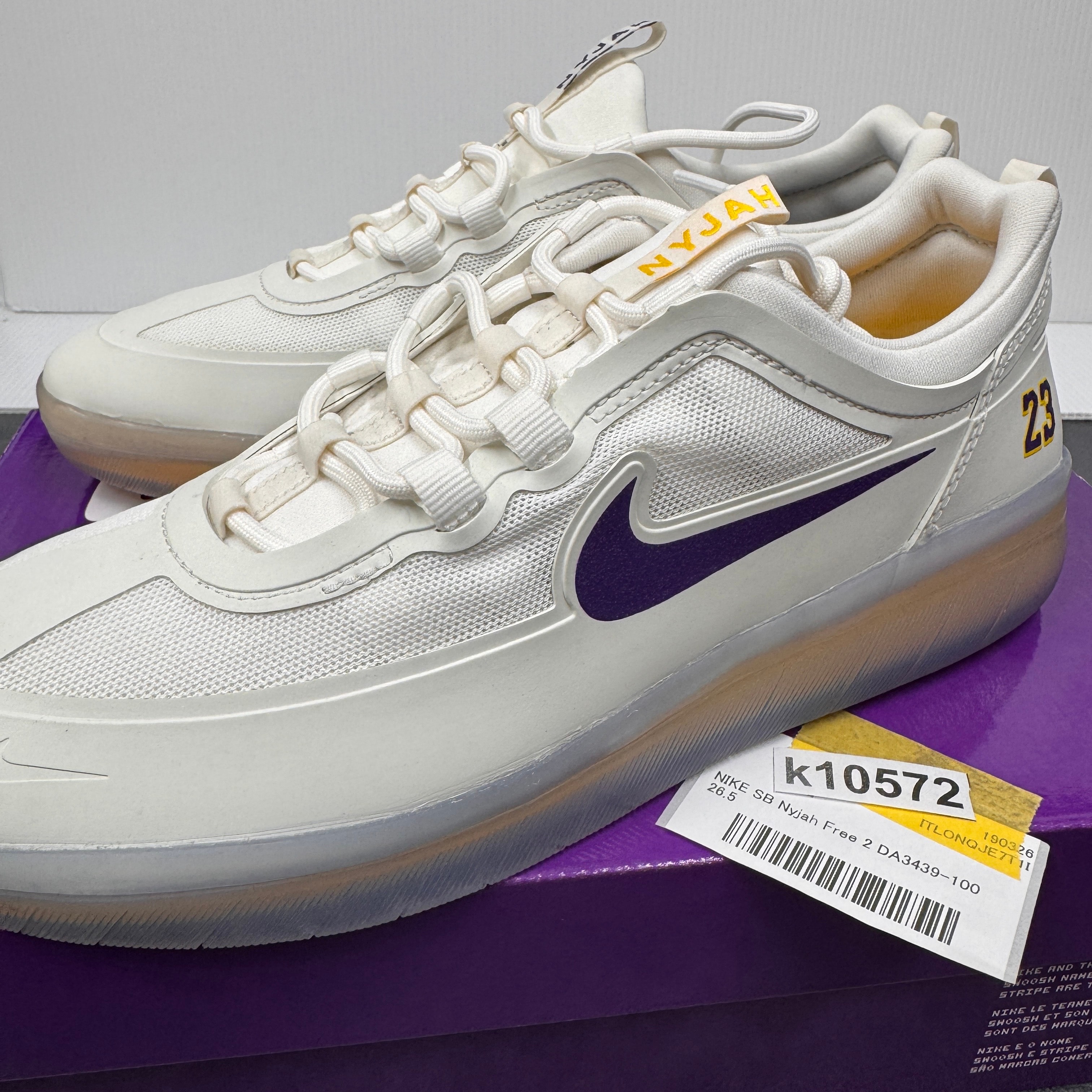 NBA × Nike SB Nyjah Free 2 "Lakers"