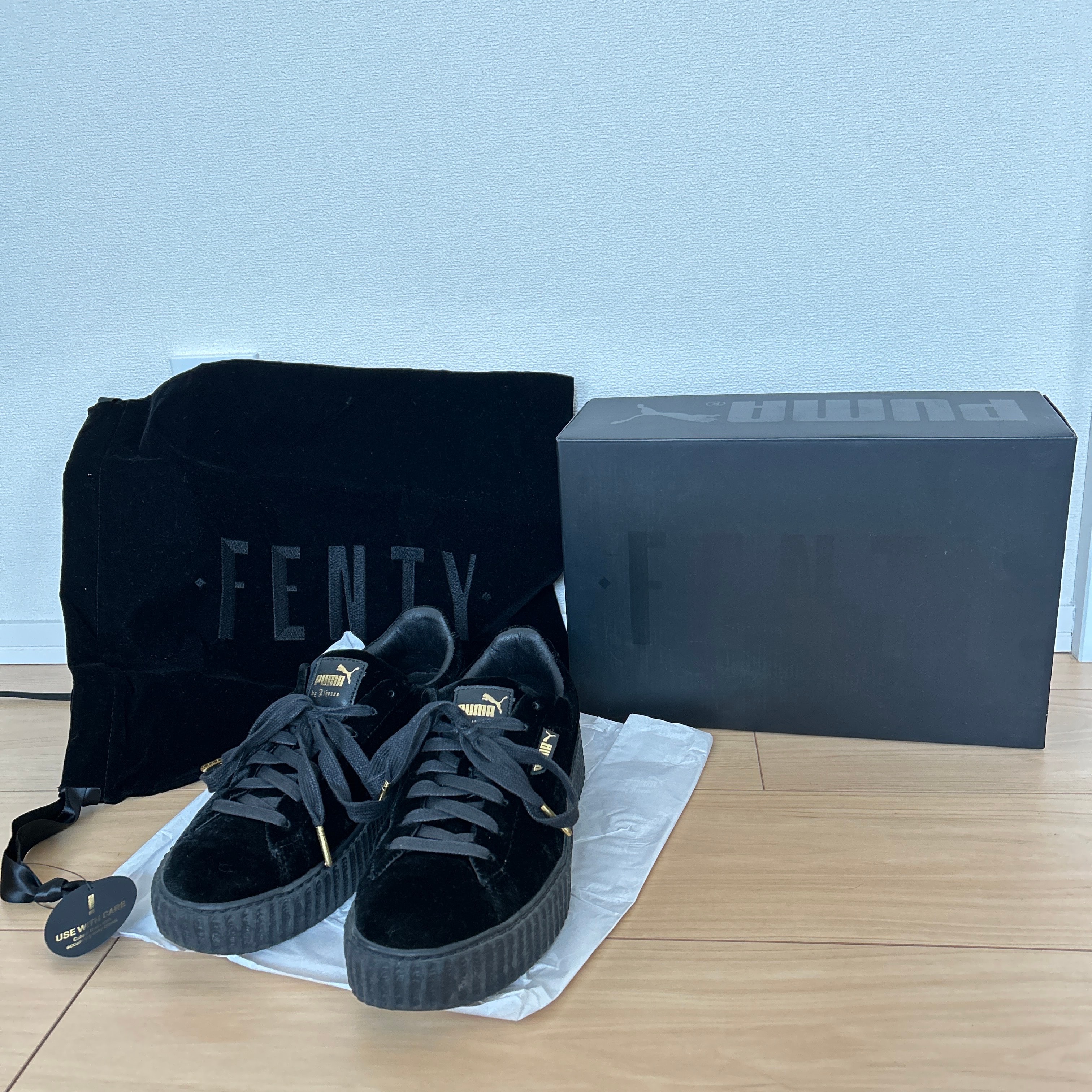 Rihanna × Puma Creeper Velvet Fenty "Black"