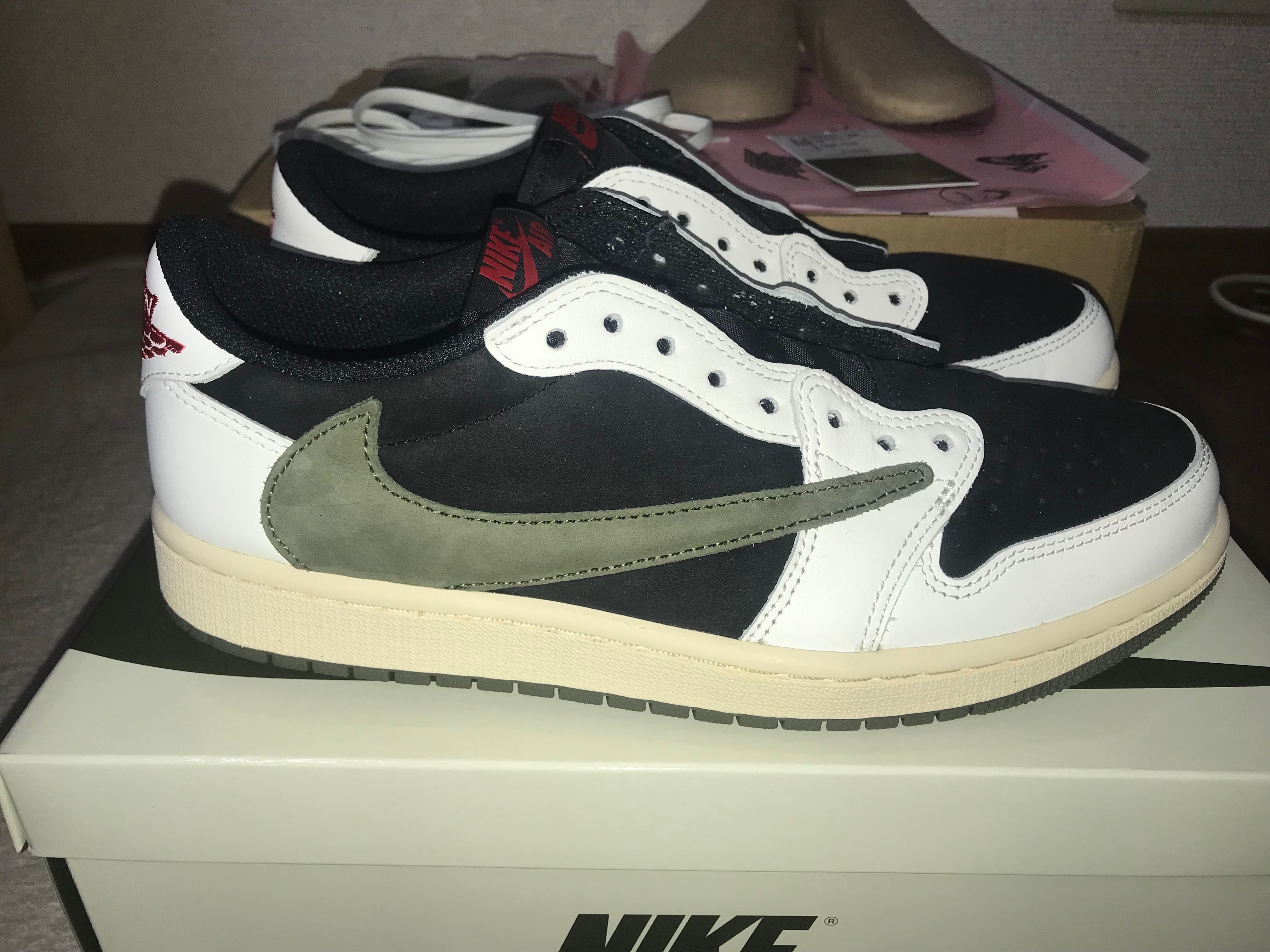 Travis Scott × Nike Women's Air Jordan 1 Low OG "Medium Olive"