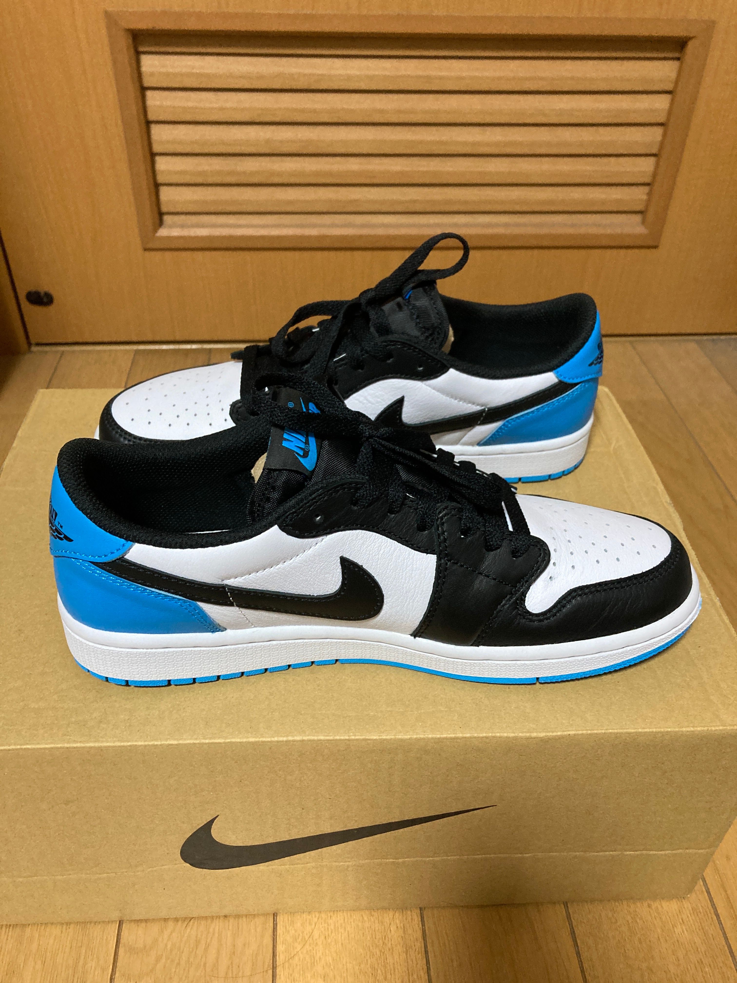 Nike Women's Air Jordan 1 Low OG "Black and Dark Powder Blue/UNC"