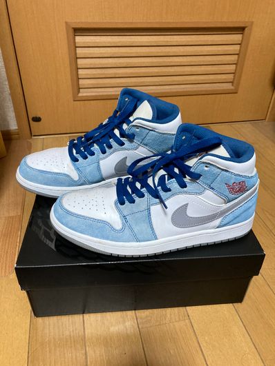 Nike Air Jordan 1 Mid SE "White/Hyper Royal/Red"