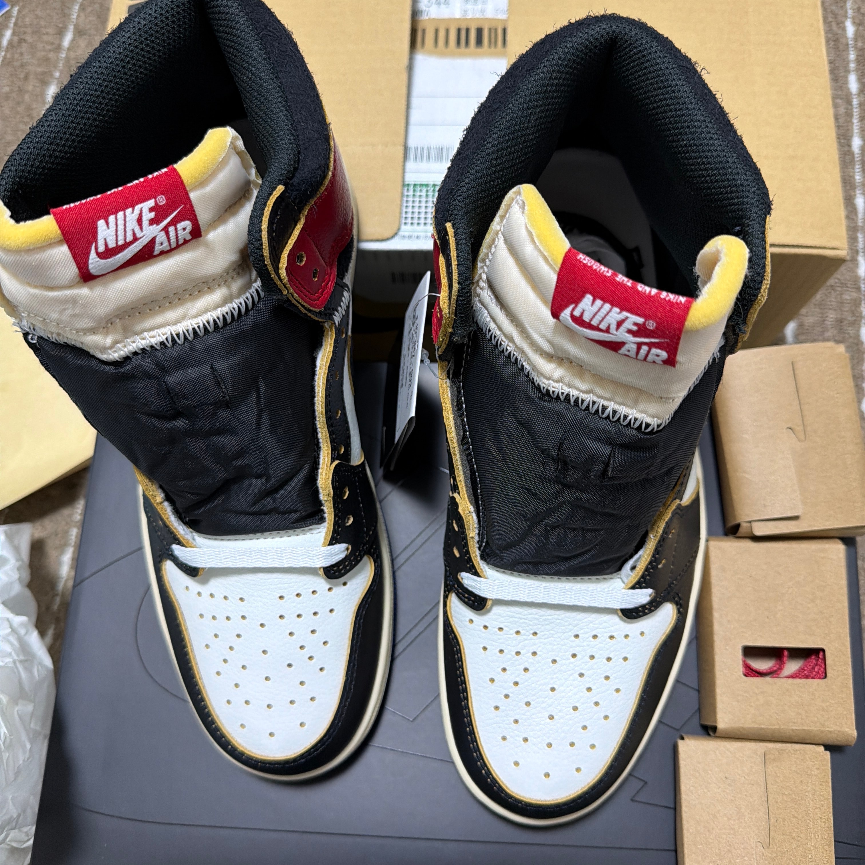 fragment design × UNION × Nike Air Jordan 1 High OG "Black/Varsity Red"