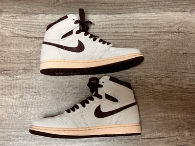 A Ma Maniere × Nike Air Jordan 1 Retro High OG "Sail and Burgundy"