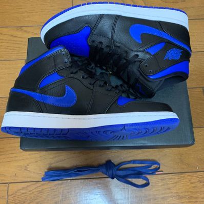 NIKE AIR JORDAN 1 MID "BLACK/BLUE"