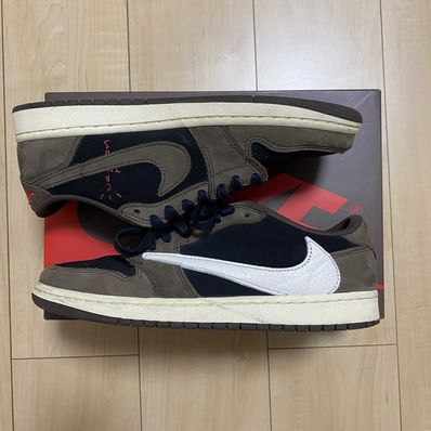 Travis Scott × Nike Air Jordan 1 Low OG SP-T "Black/Dark Mocha"