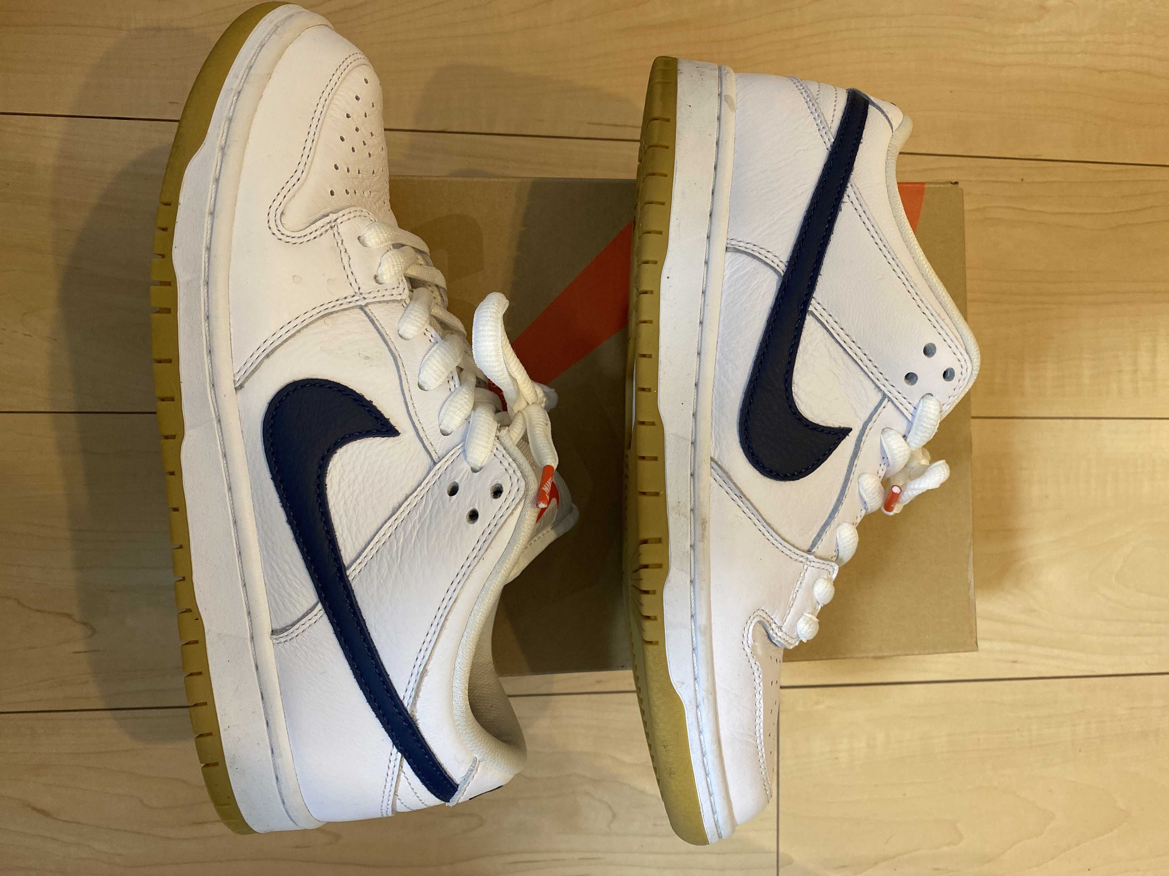 Nike SB Dunk Low "Orange Label White Navy"
