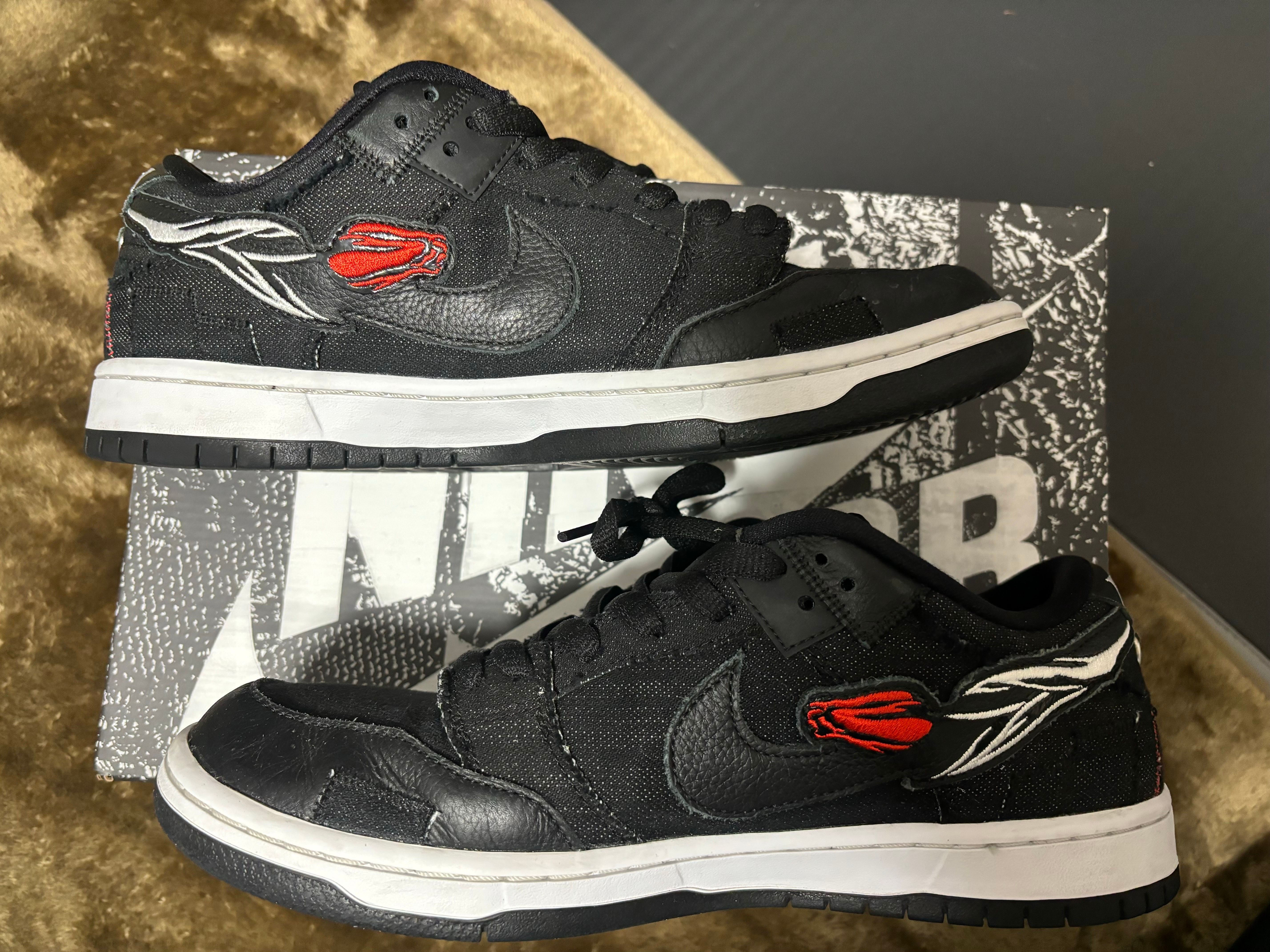 Wasted Youth × Nike SB Dunk Low "Black Denim"(Special Box) / VERDY