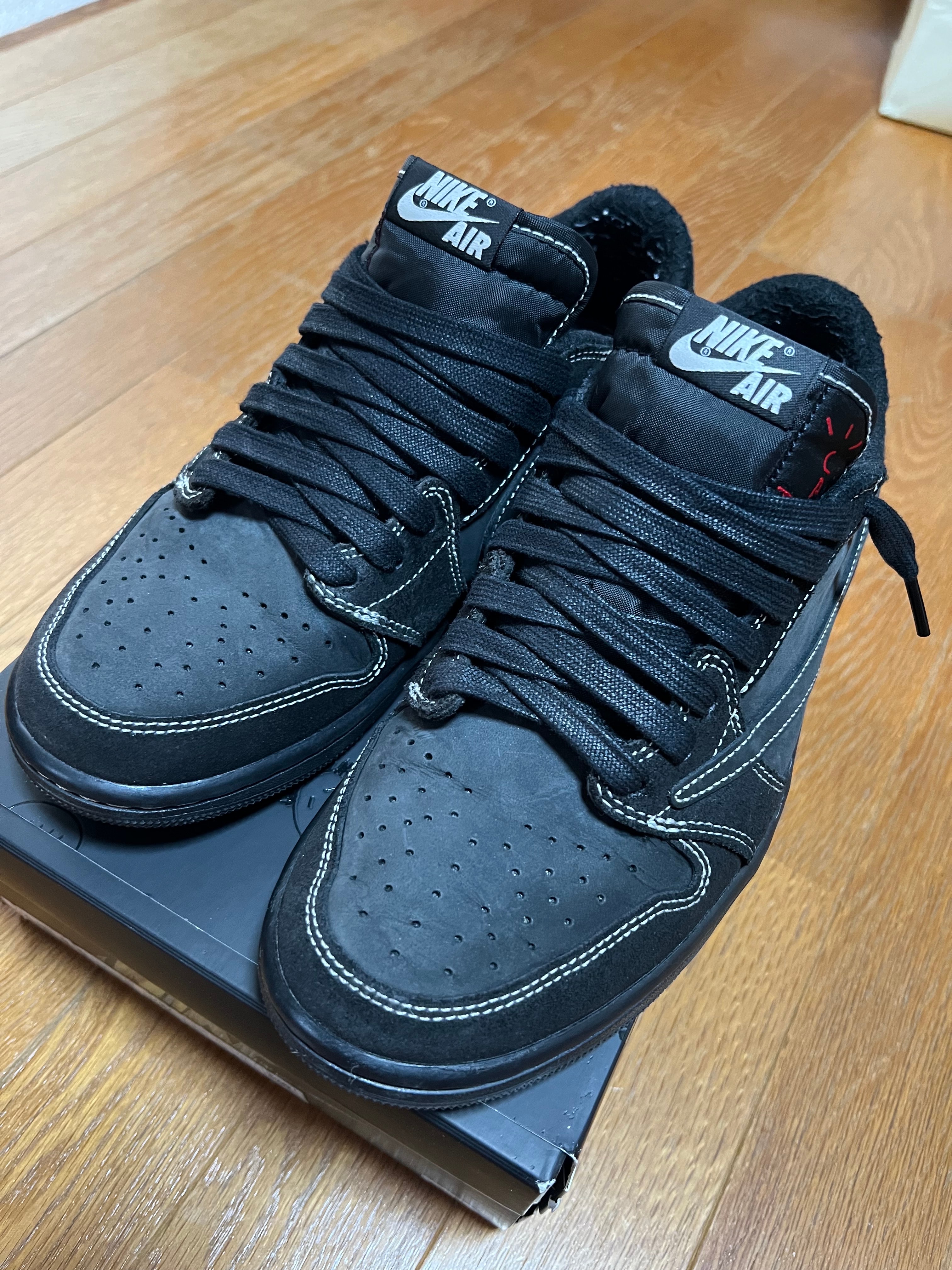 Travis Scott × Nike Air Jordan 1 Low OG SP "Black Phantom"