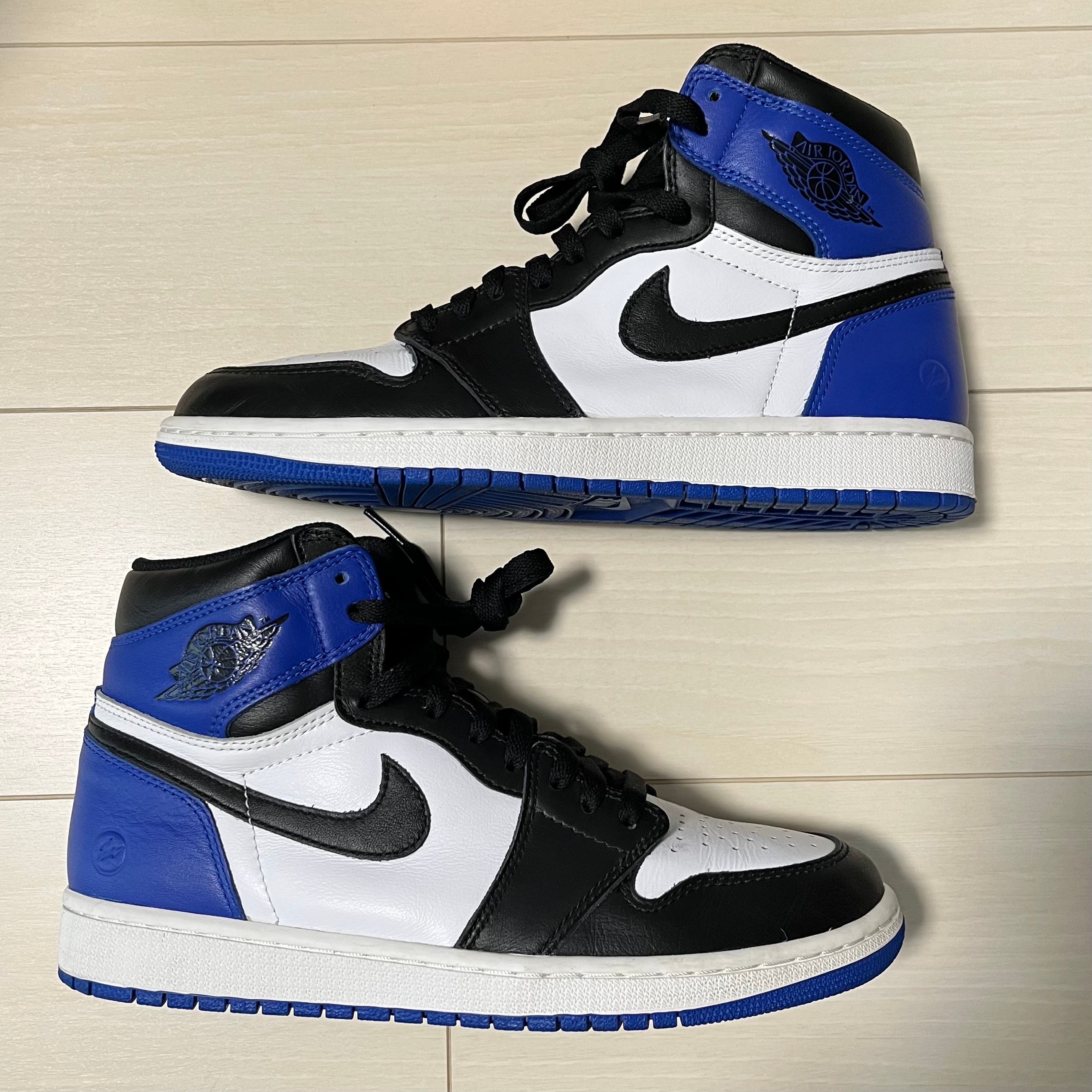 fragment design × Nike Air Jordan 1 Retro High OG "Black/Sport Royal/White"