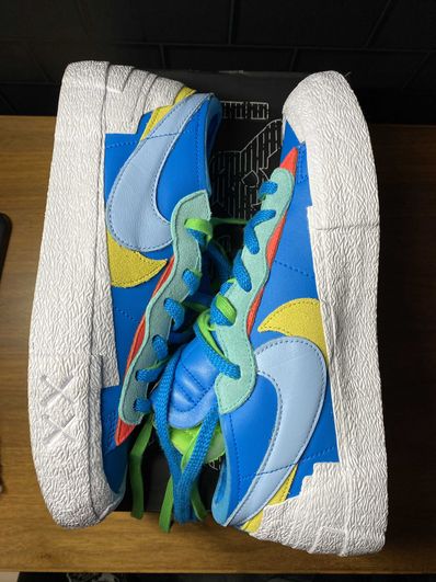KAWS × sacai × Nike Blazer Low "Neptune Blue"