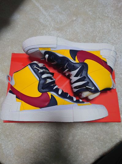 sacai × Nike Blazer Mid "Varsity Maize/Varsity Red"