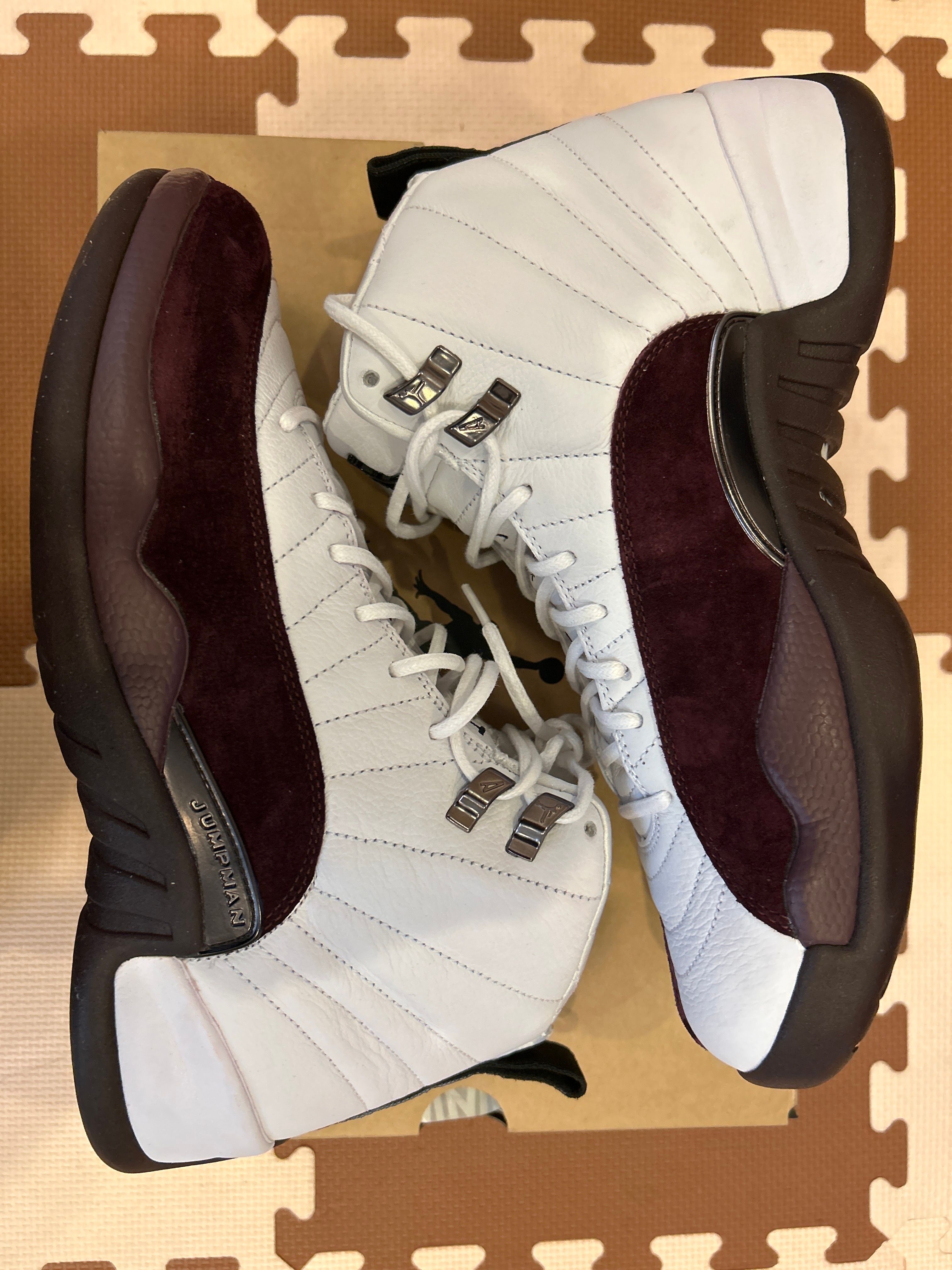 A Ma Maniere × Nike Women's Air Jordan 12 "White and Burgundy Crush"