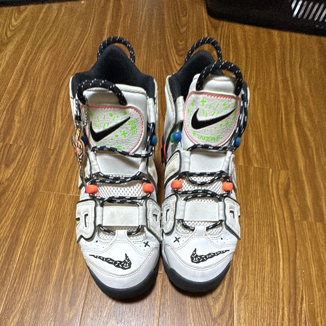 Nike Air More Uptempo 96 Ghost "White/Blue/Orange Green"