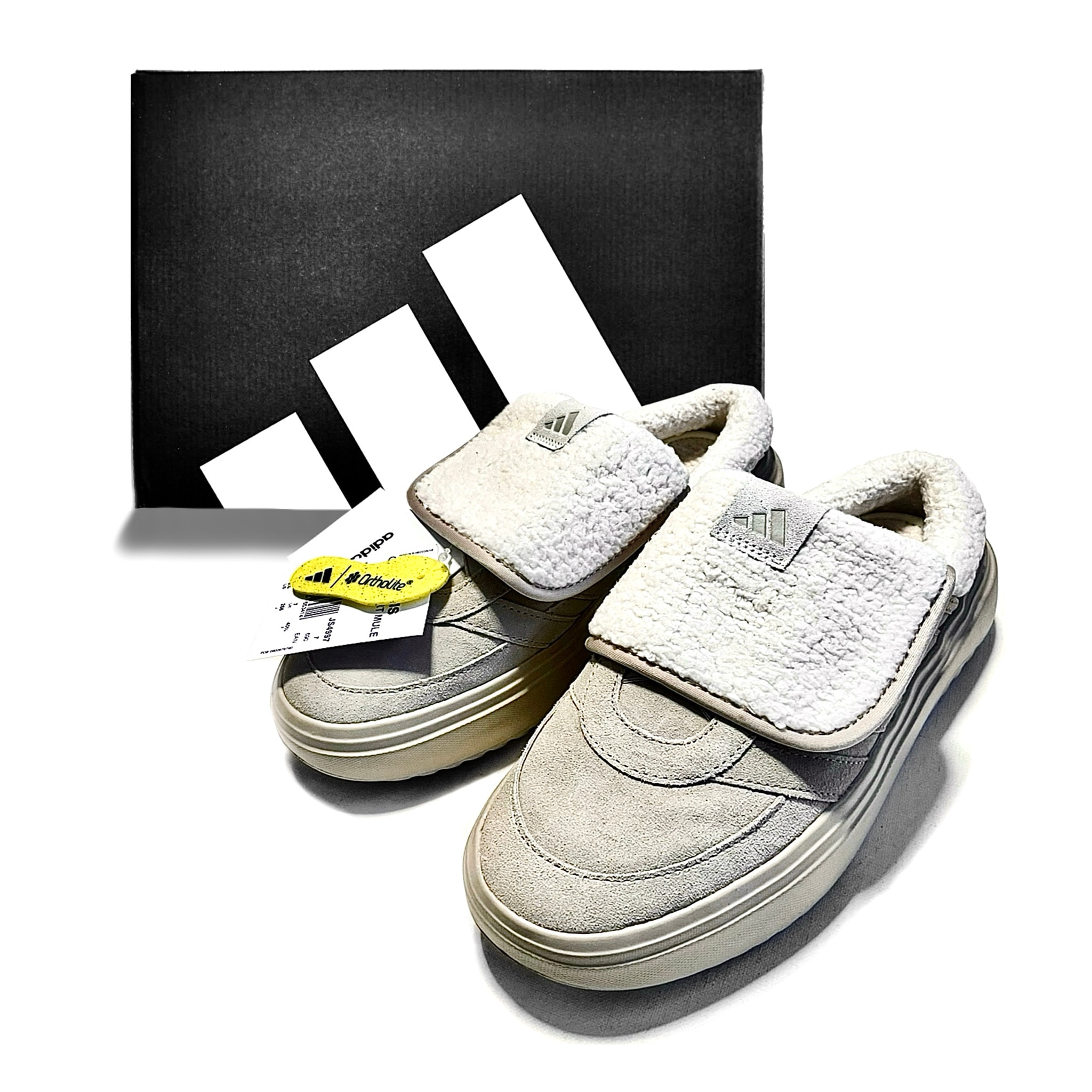 adidas Women's Grand Court Mule "Wonder Beige/Off White/Wonder Beige"