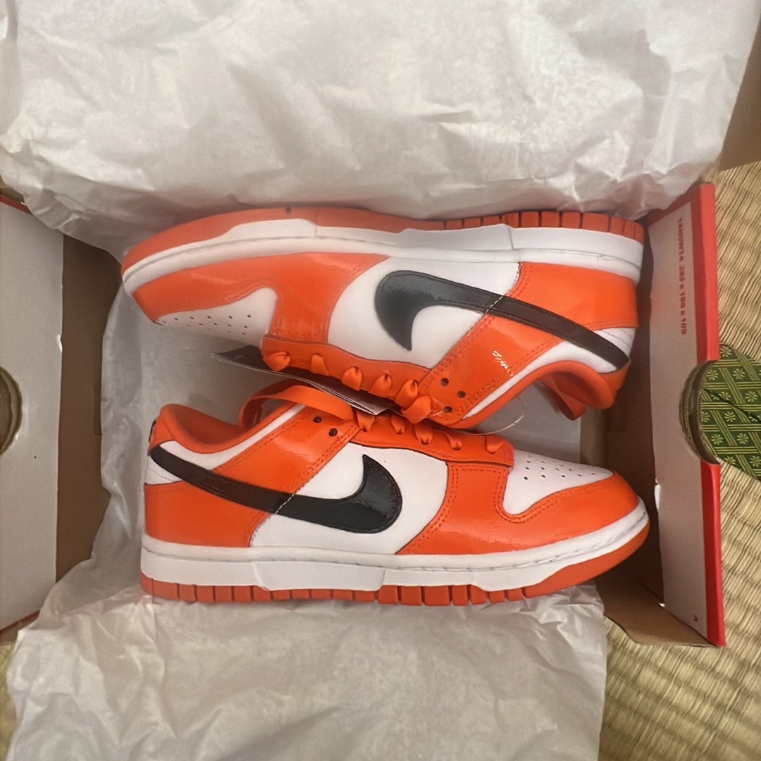 Nike Women's Dunk Low "Patent Orange"