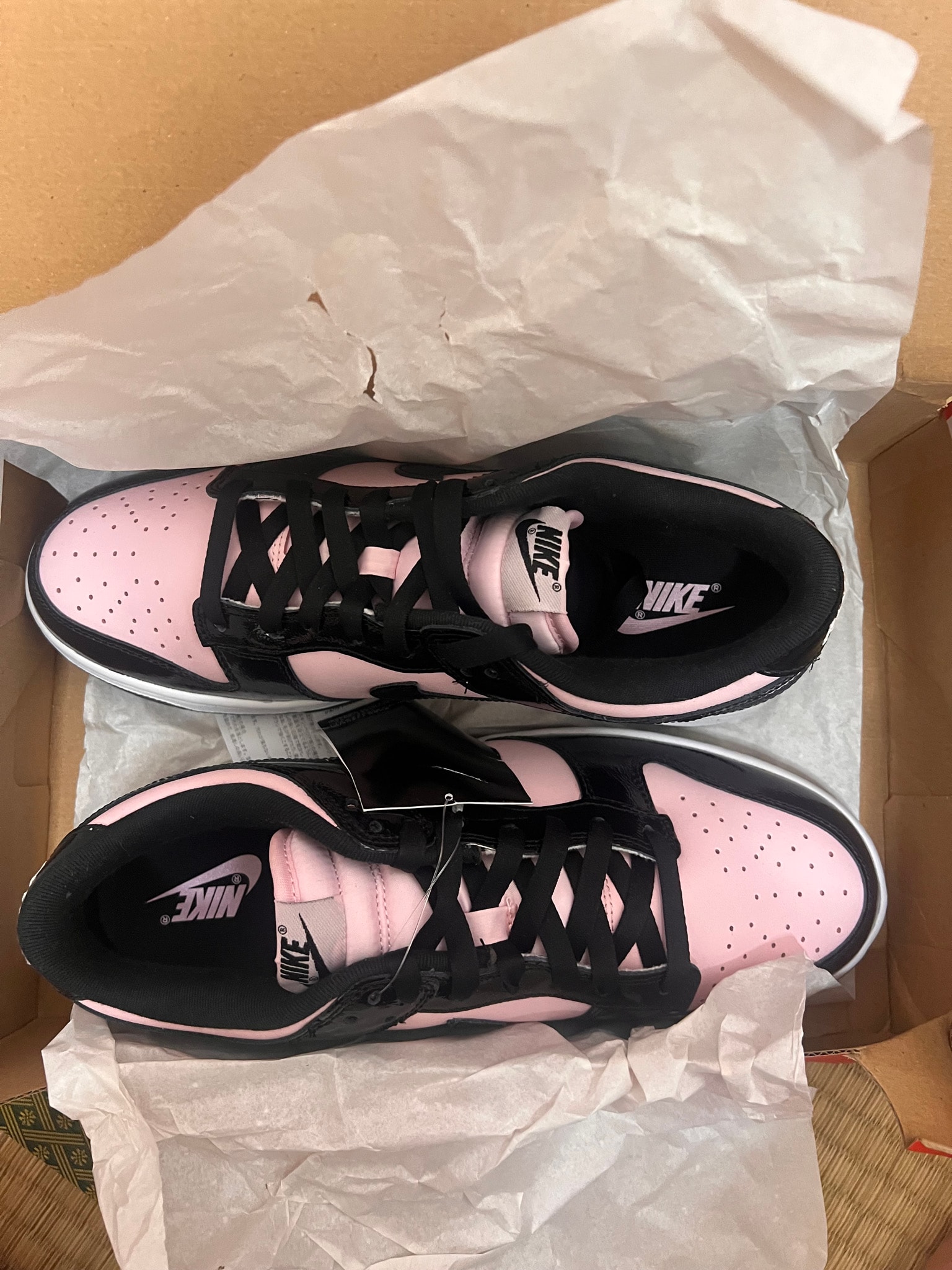 Nike Women's Dunk Low Essential "Black Patent Leather"