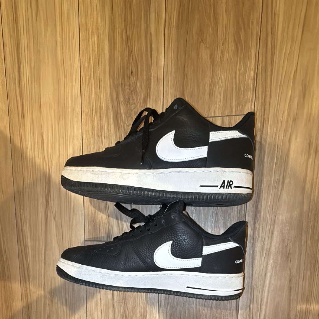 Supreme × COMME des GARCONS SHIRT × Nike Air Force 1 Low "Black/White" (2018)