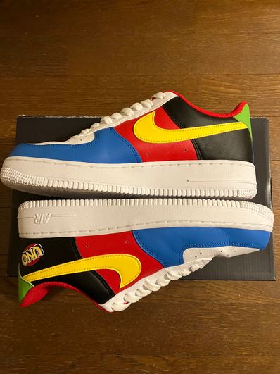 UNO x Nike Air Force 1 Low "White/Yellow/University Red"