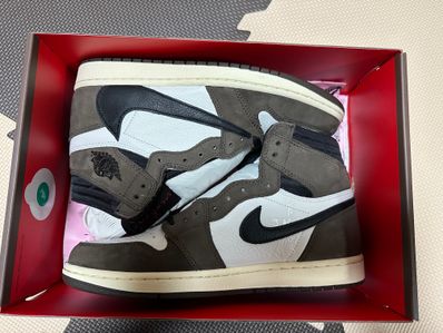 Travis Scott × Nike Air Jordan 1 Retro High OG TS SP "Sail/Dark Mocha"