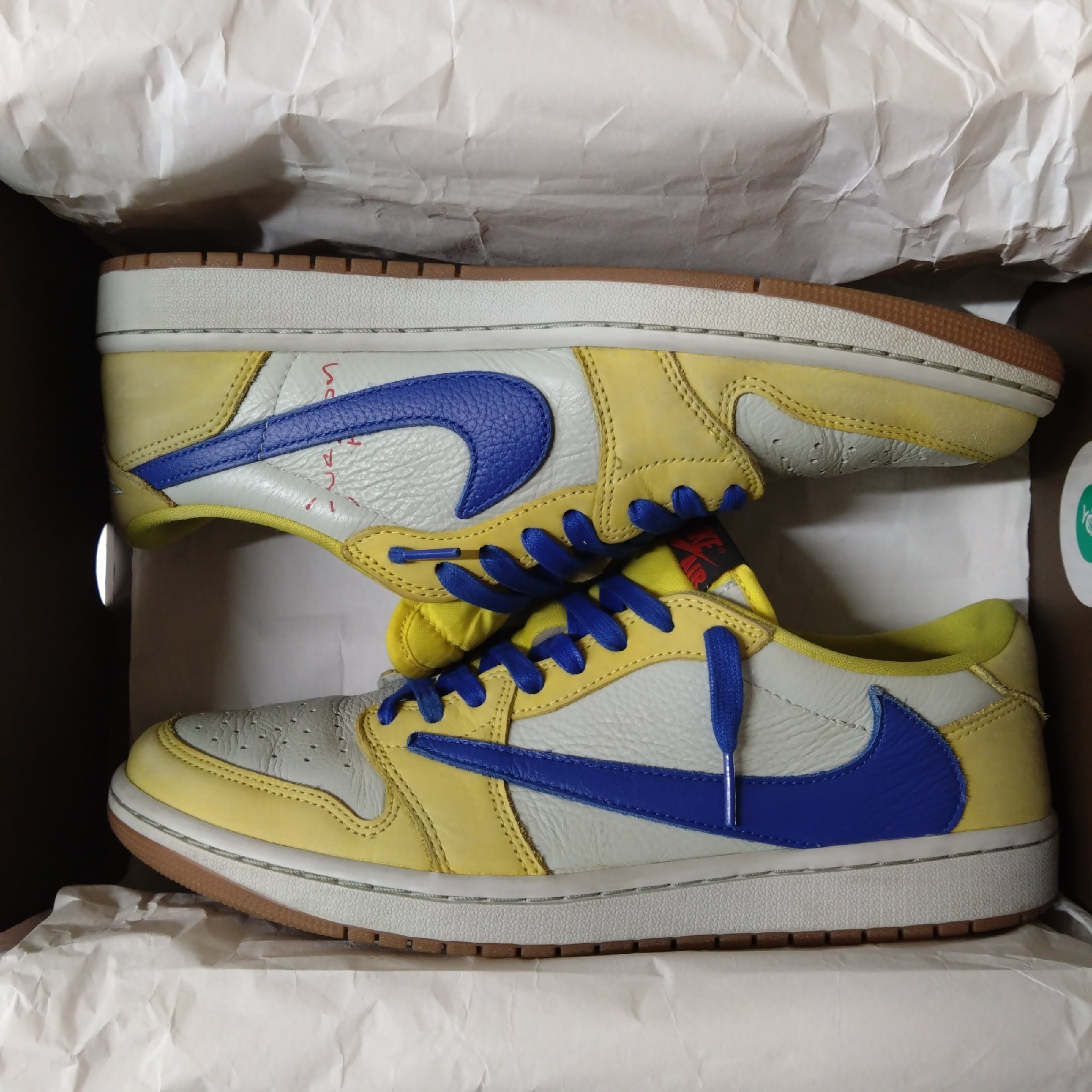 Travis Scott × Nike Women's Air Jordan 1 Retro Low OG "Canary"