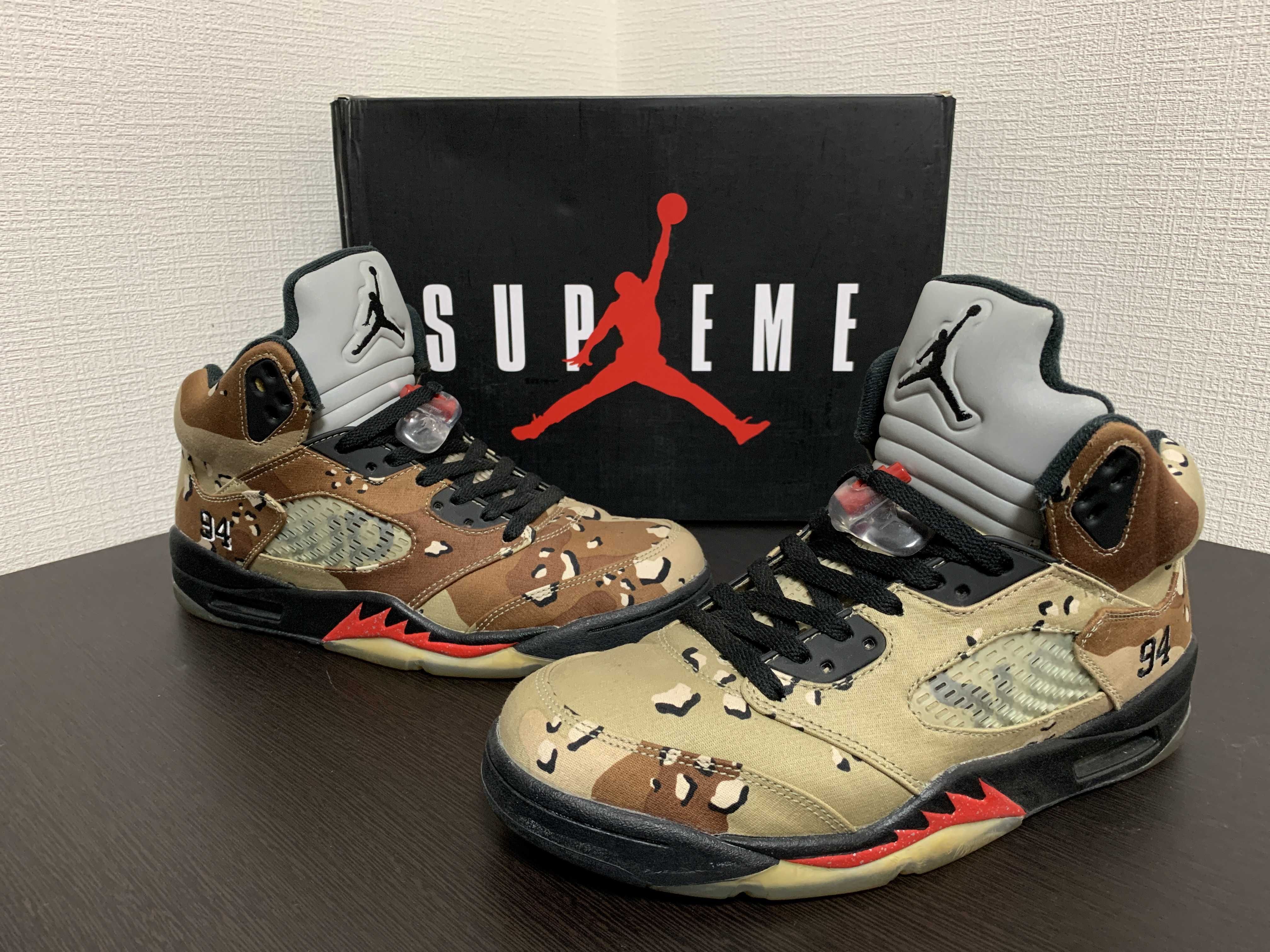 Supreme × Nike Air Jordan 5 Retro "Desert Camo"