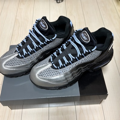 Palace Skateboards × Nike Air Max 95 Big Bubble "Metallic Silver/Aluminum"
