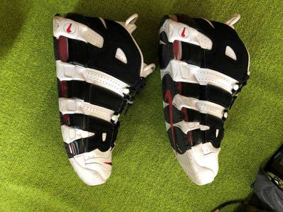 NIKE AIR MORE UPTEMPO "WHITE/BLACK/UNIVERSITY RED"(2020)