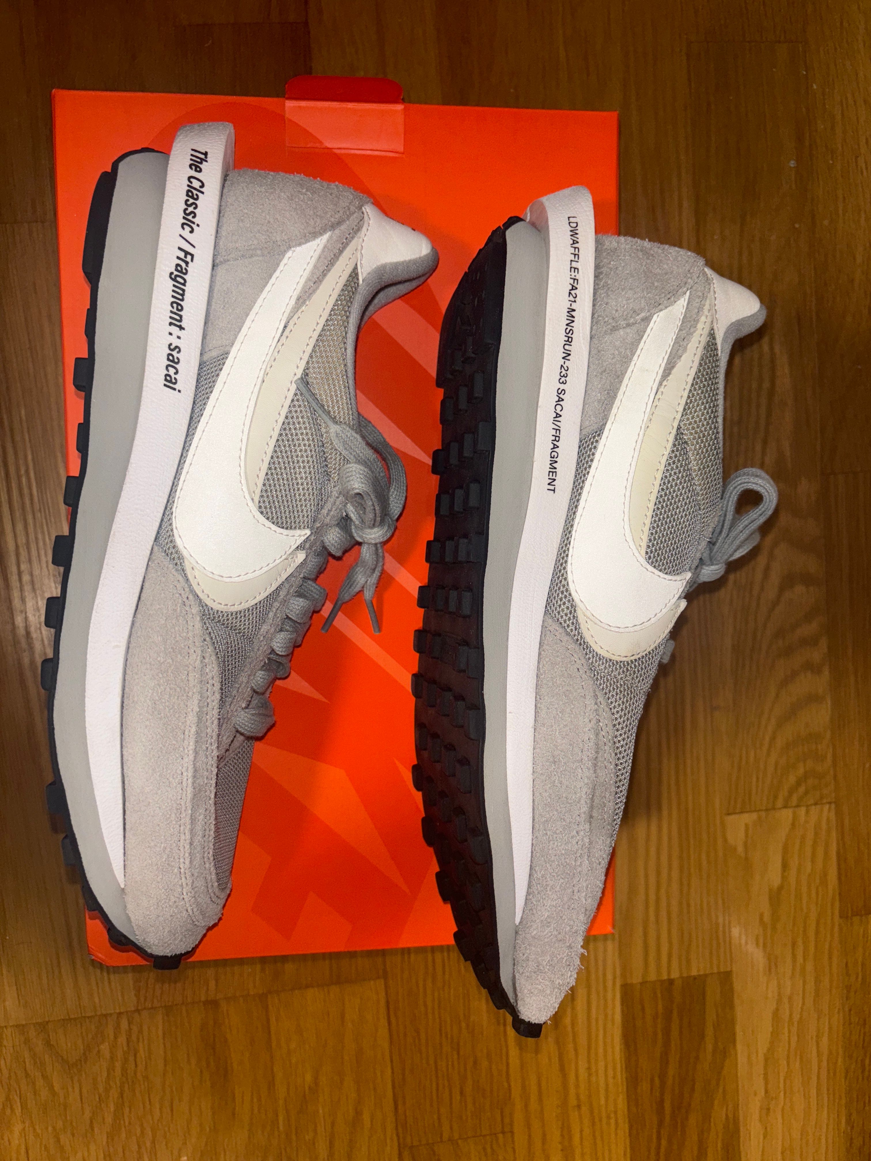 Fragment × sacai × Nike LD Waffle "Light Smoke Grey"
