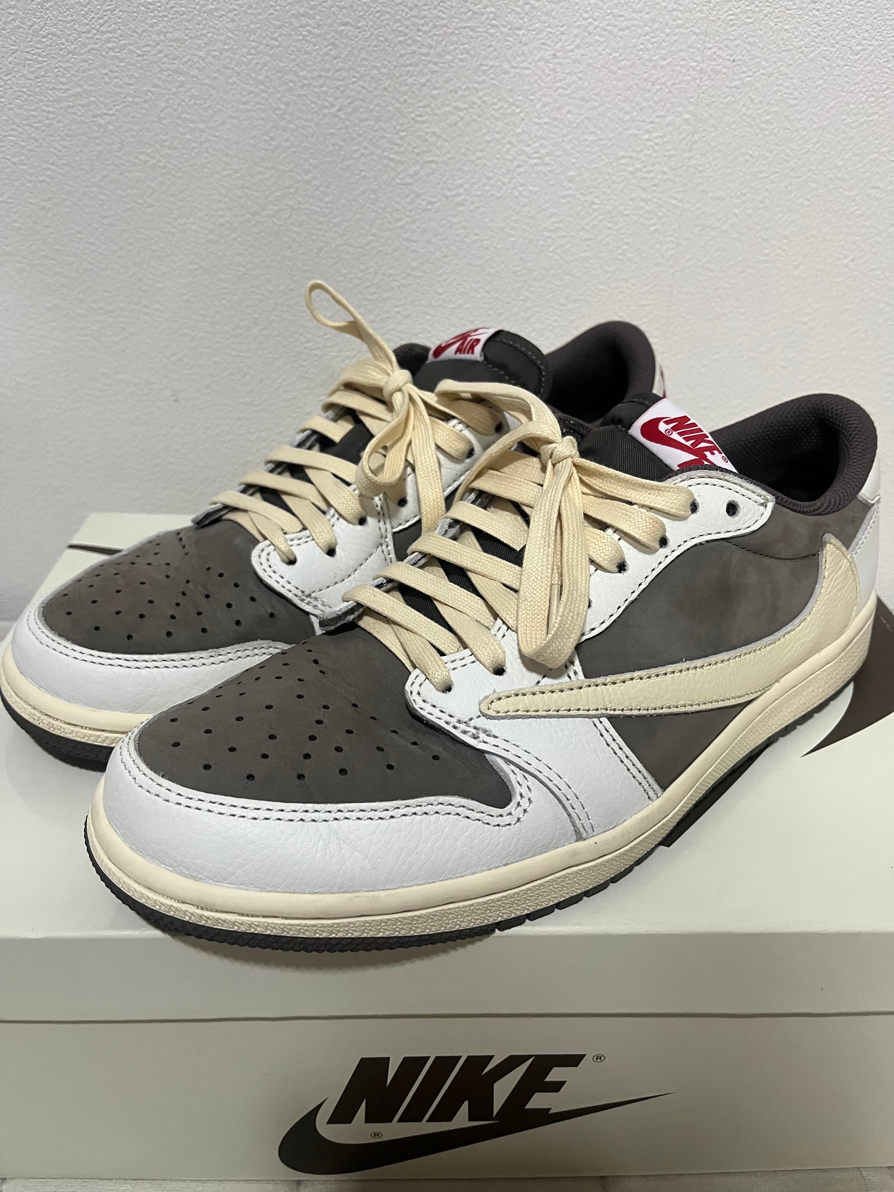 Travis Scott × Nike Air Jordan 1 Low OG SP "Reverse Mocha/Sail and Ridgerock"