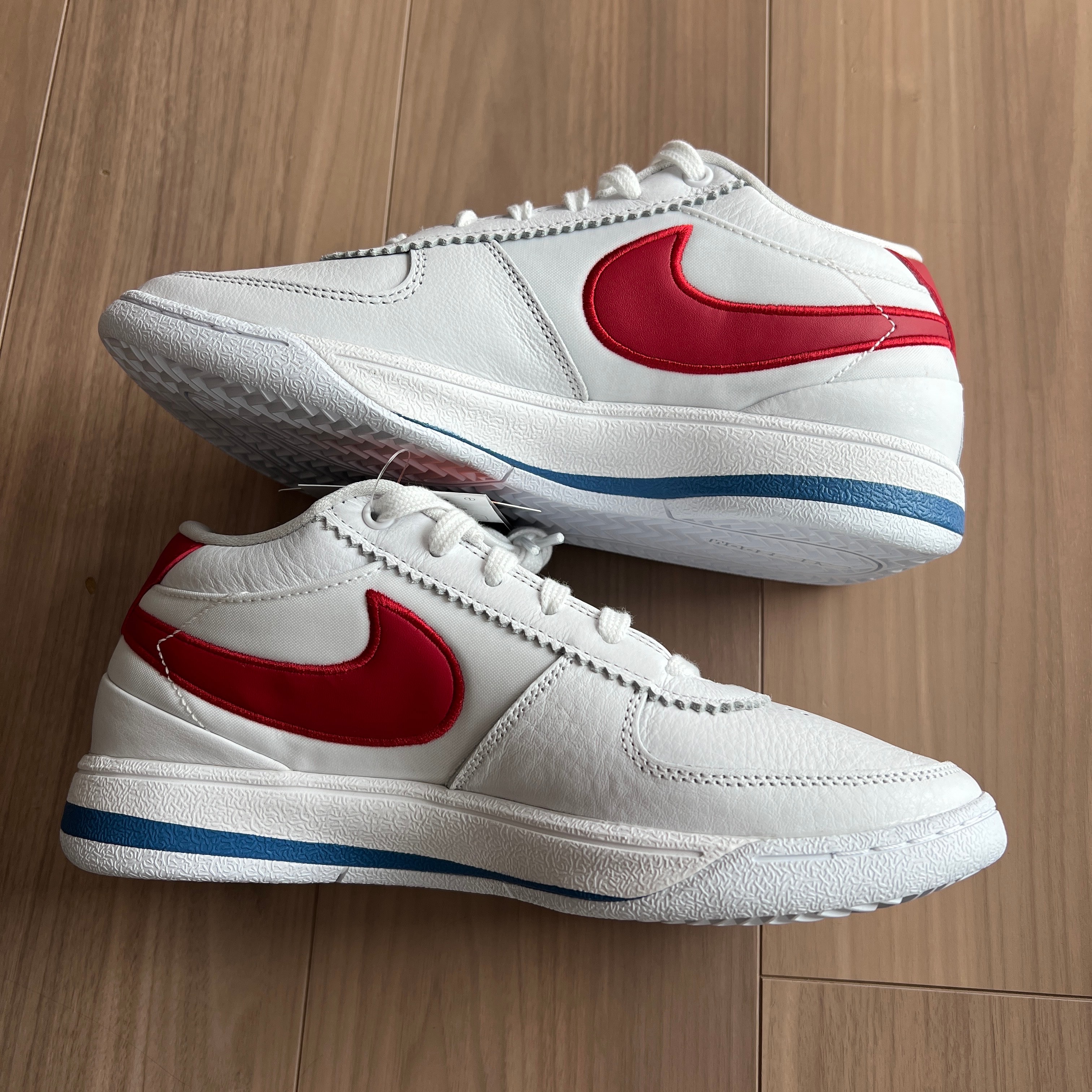Nike Book 1 Cortez "Forrest Gump/White and Varsity Red" (FJ4250-105/FJ4249-105)