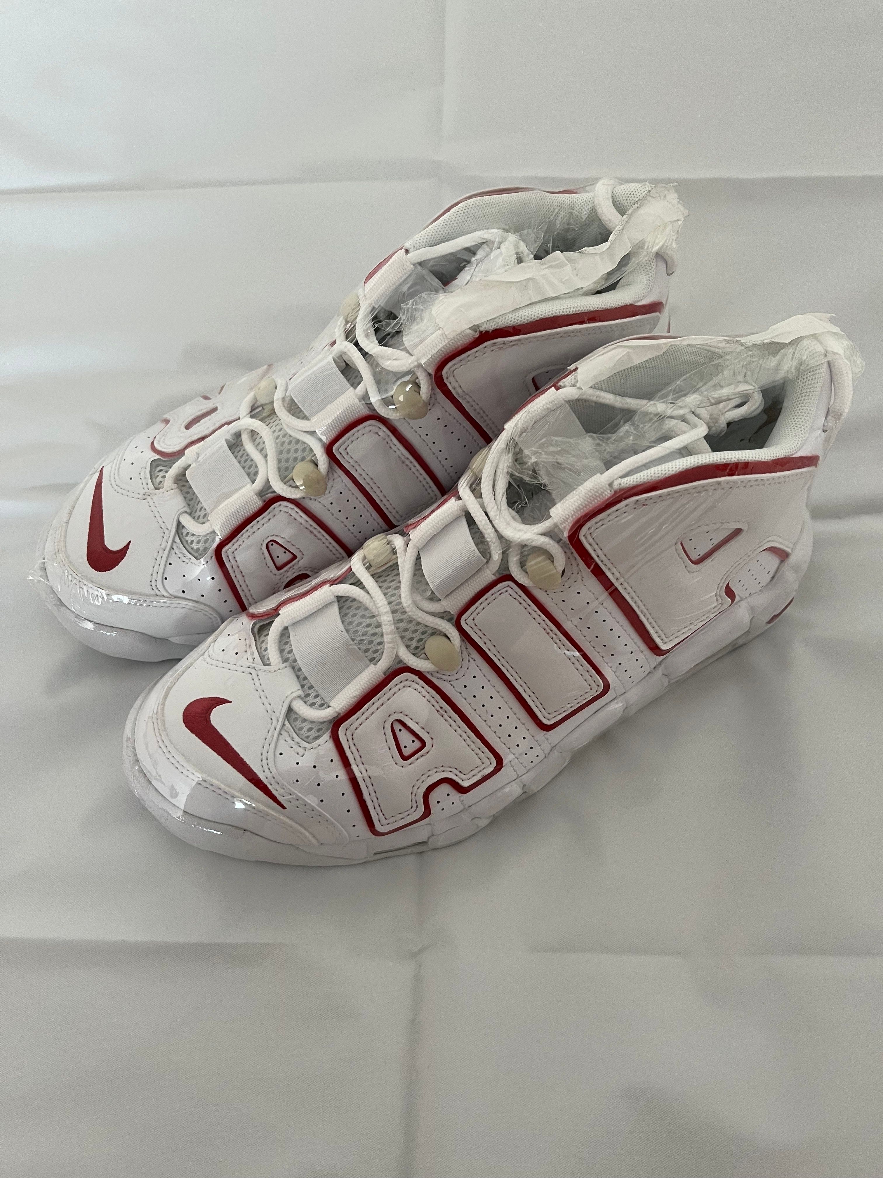 NIKE AIR MORE UPTEMPO "WHITE/VARSITY RED" (2021)