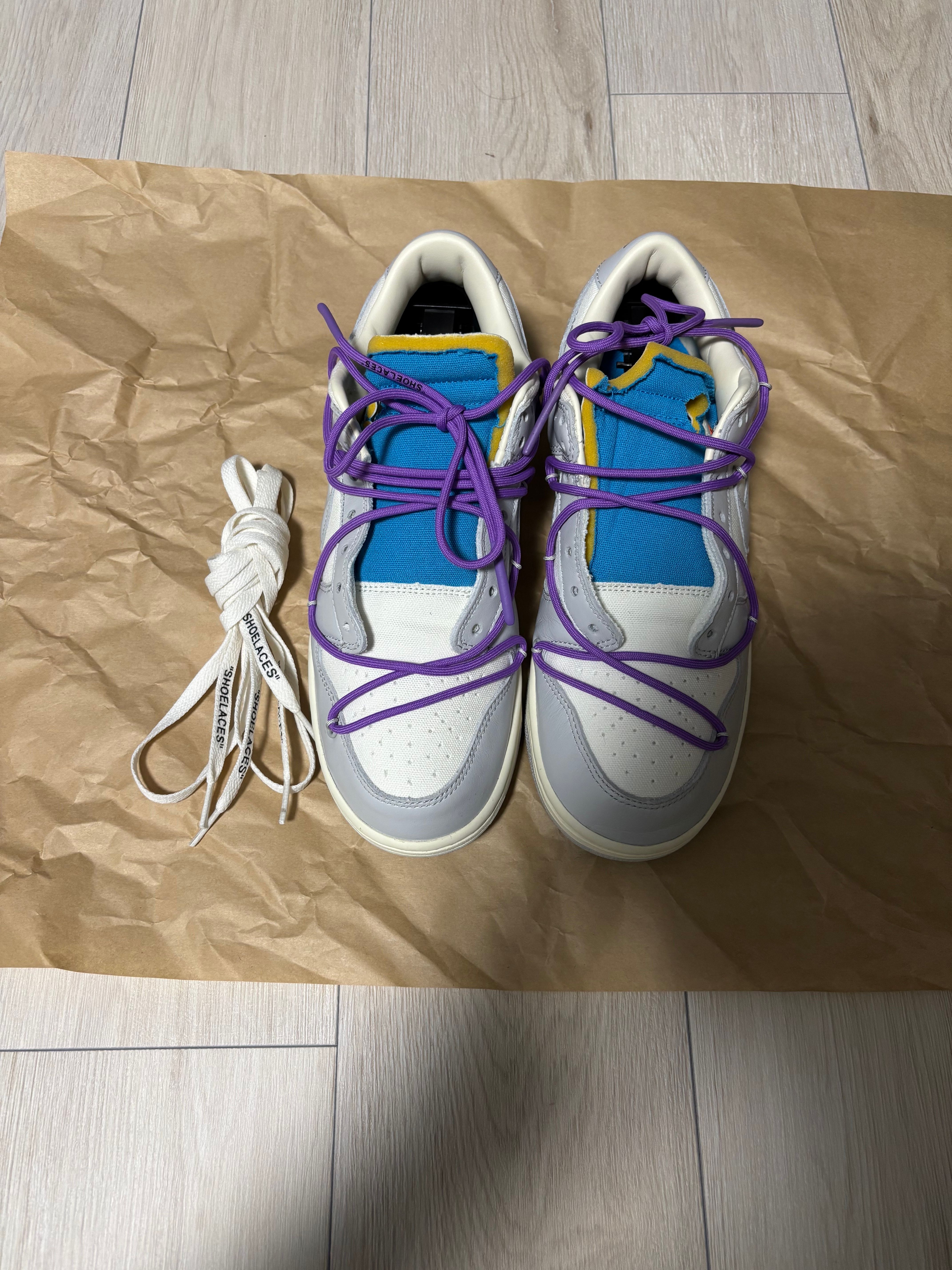 Off-White × Nike Dunk Low "Sail/Neutral Gray"