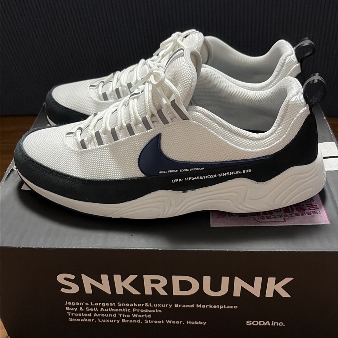 fragment design × Nike Air Zoom Spiridon SP "Blue Void"