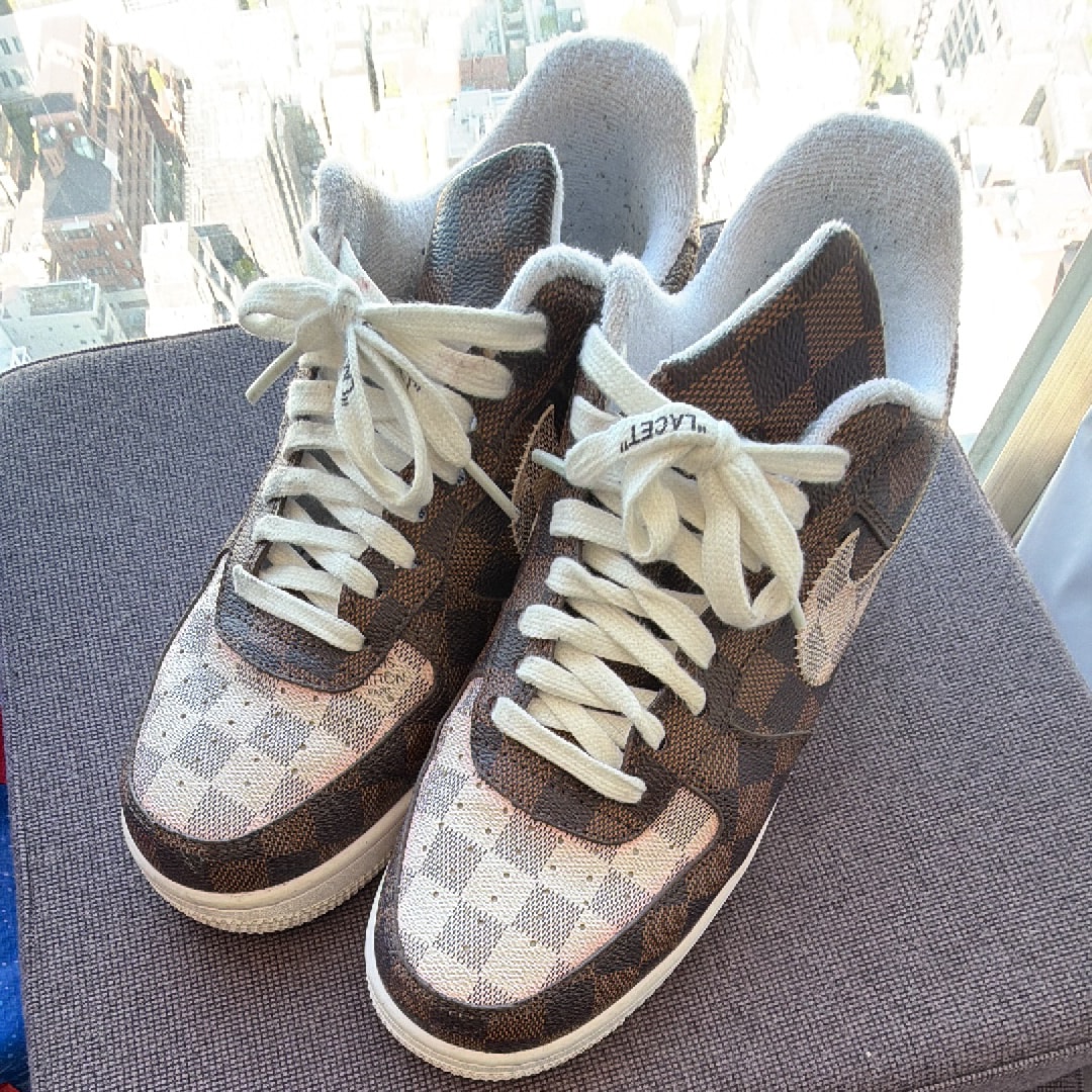Louis Vuitton × Nike Air Force 1 Low by Virgil Abloh "Brown/White"